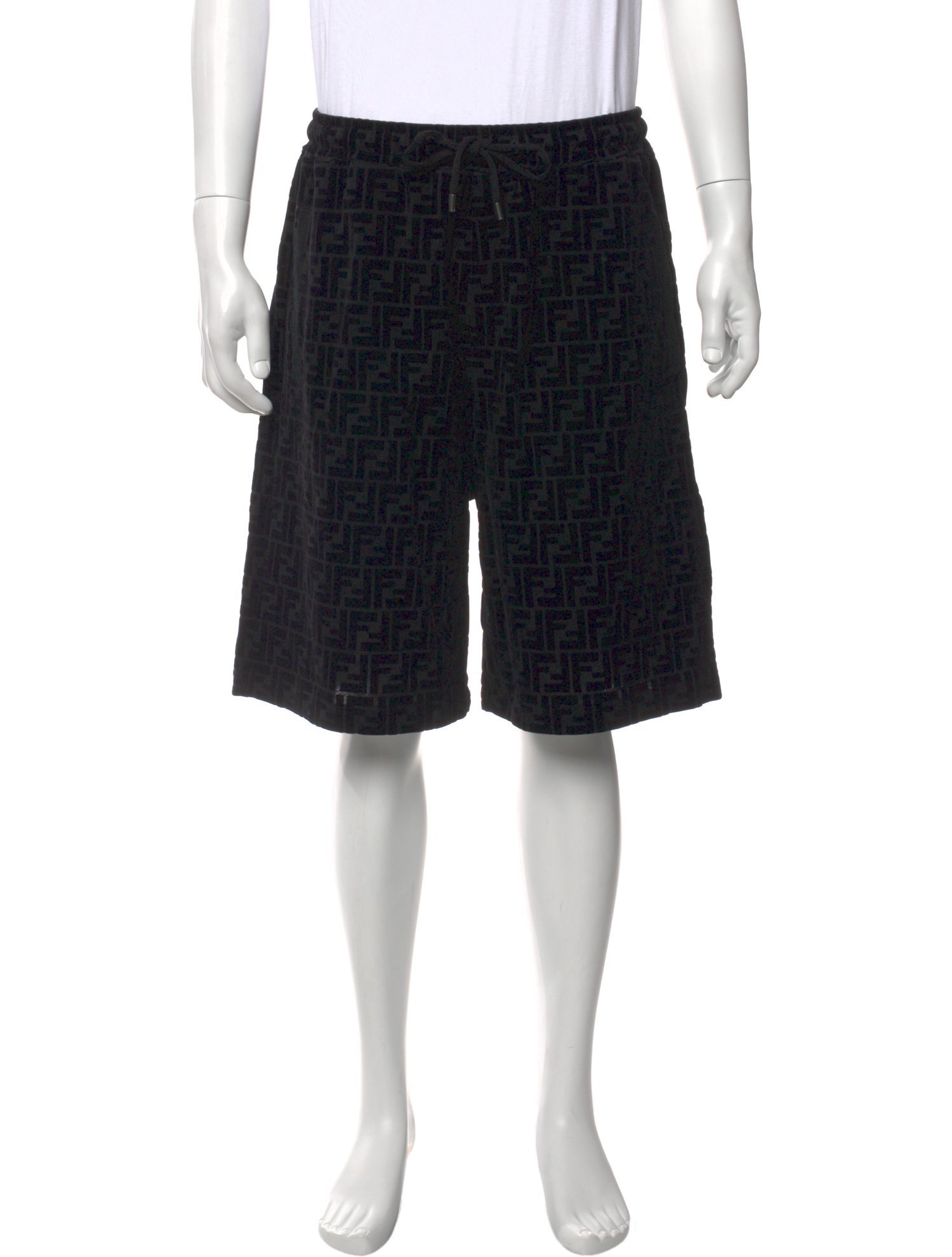 Fendi Zucca FF Logo Jogger Shorts