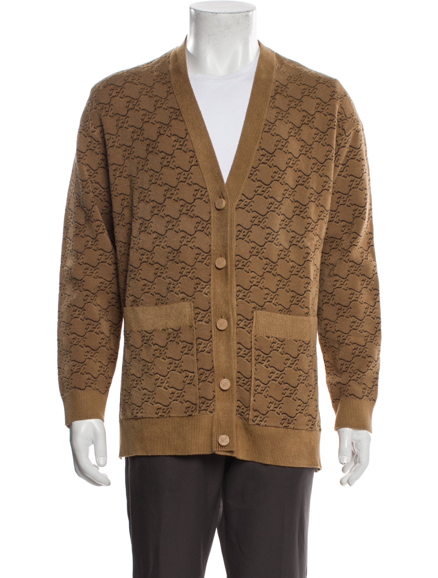 Fendi Printed Peacoat