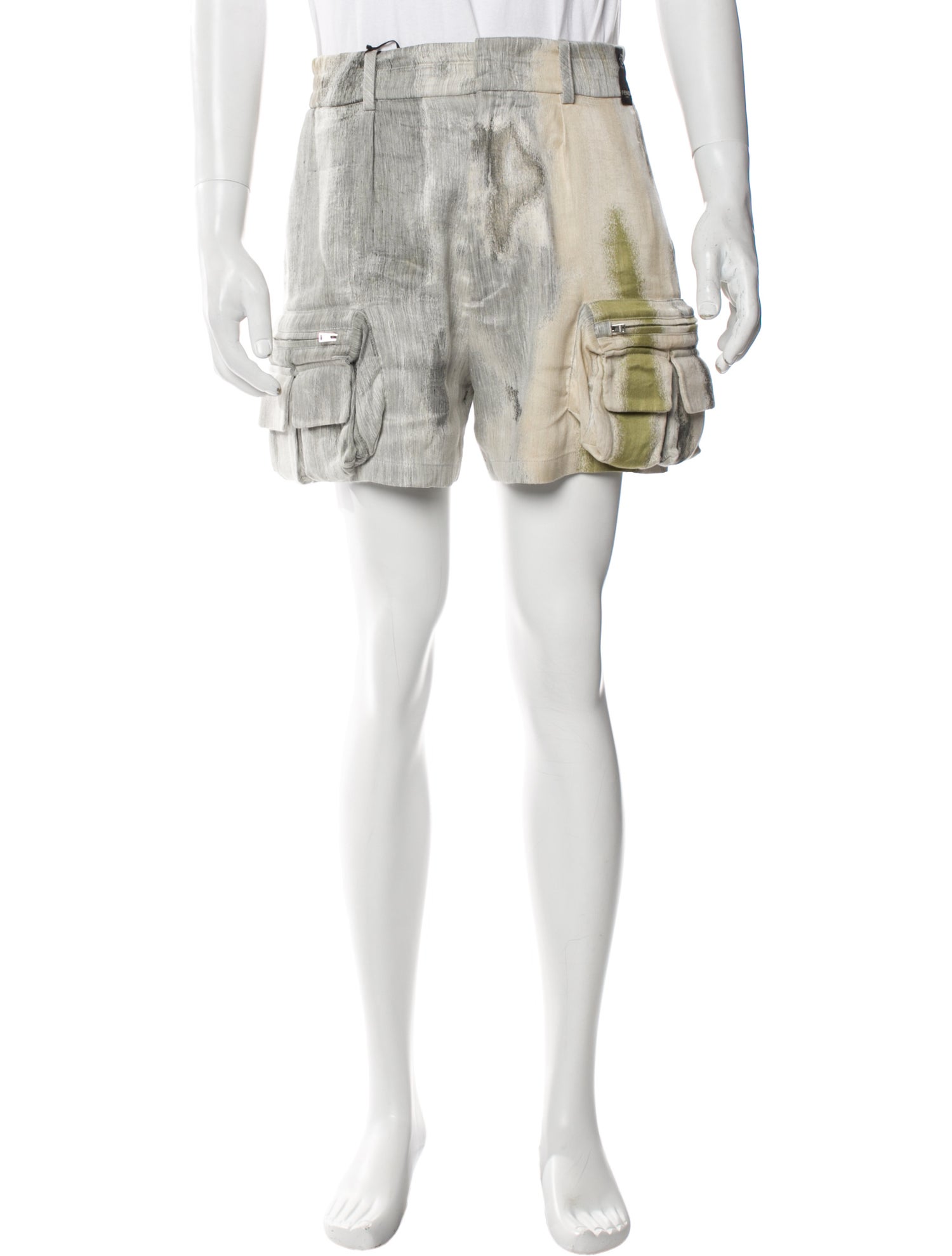 Fendi Pequin Pattern Jogger Shorts