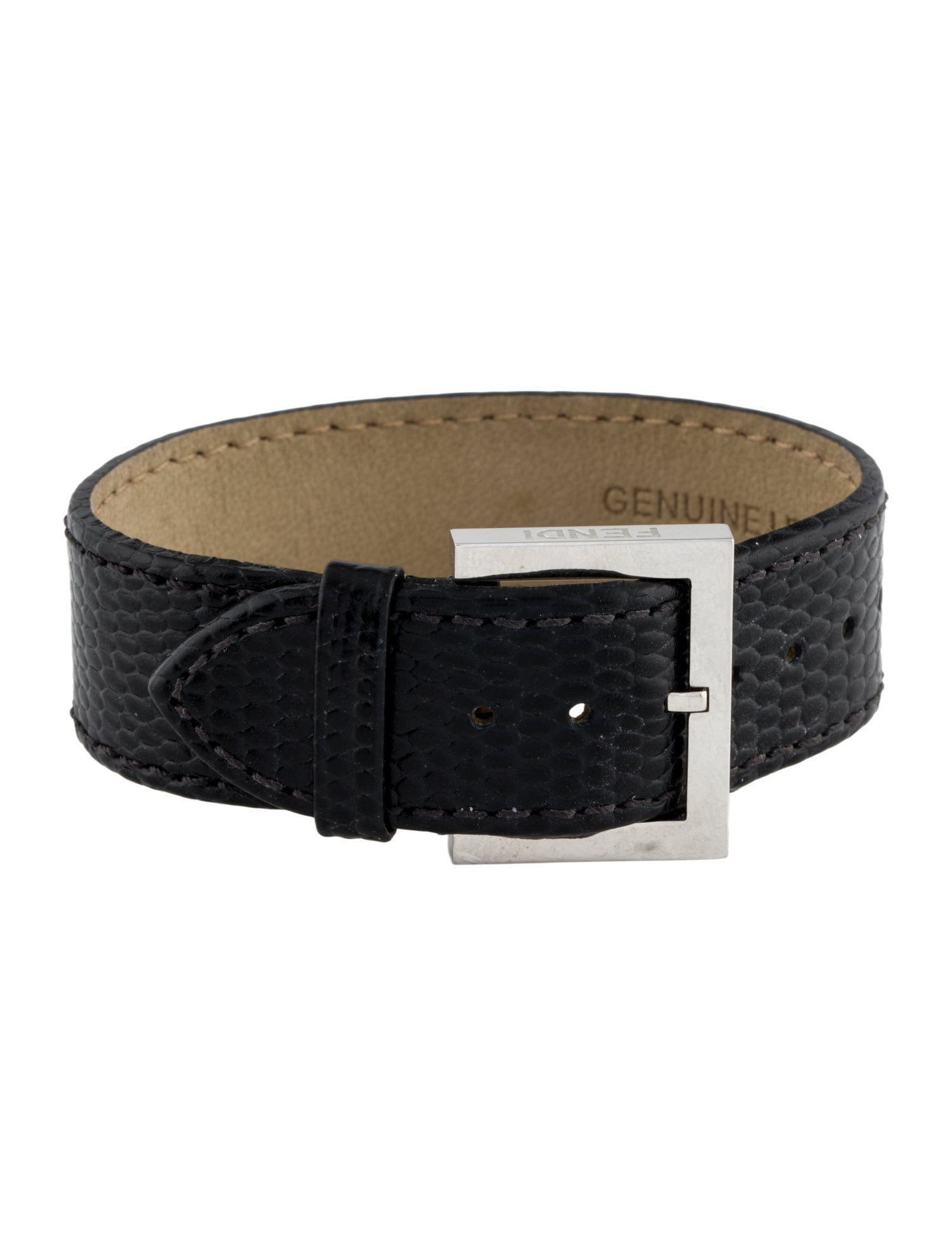 Fendi Leather Wrap Bracelet