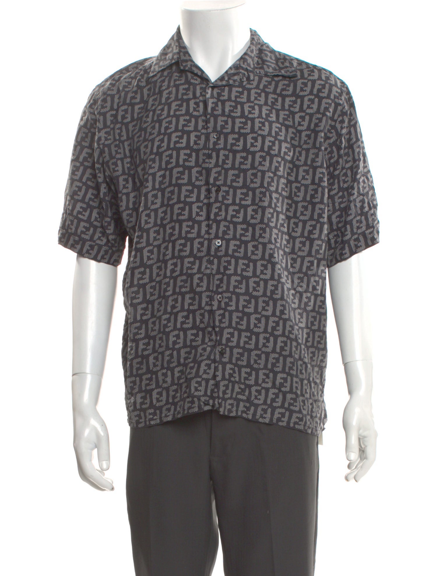 Fendi Zucca FF Logo Silk Shirt