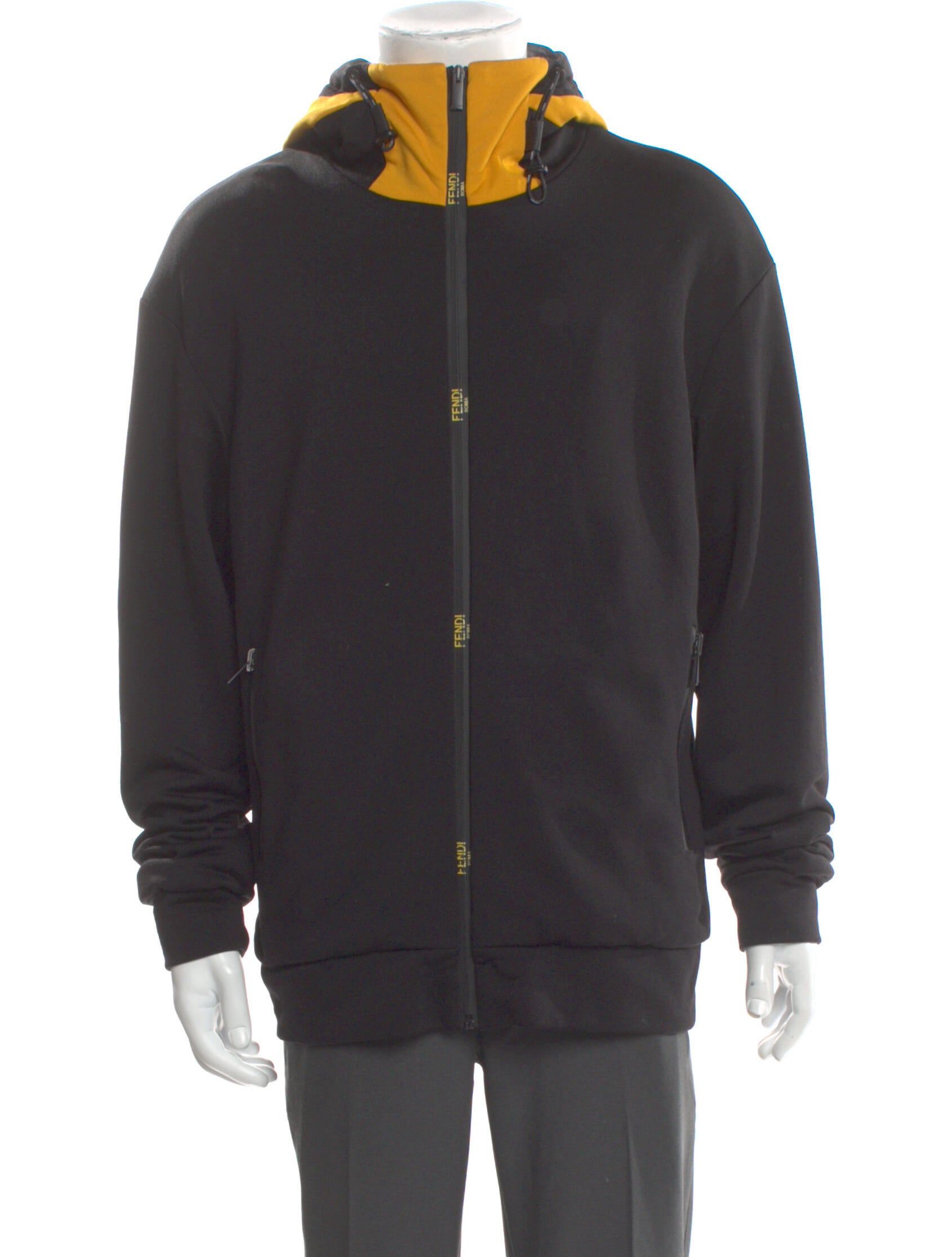 Fendi Zucca FF Logo Turtleneck Sweatshirt
