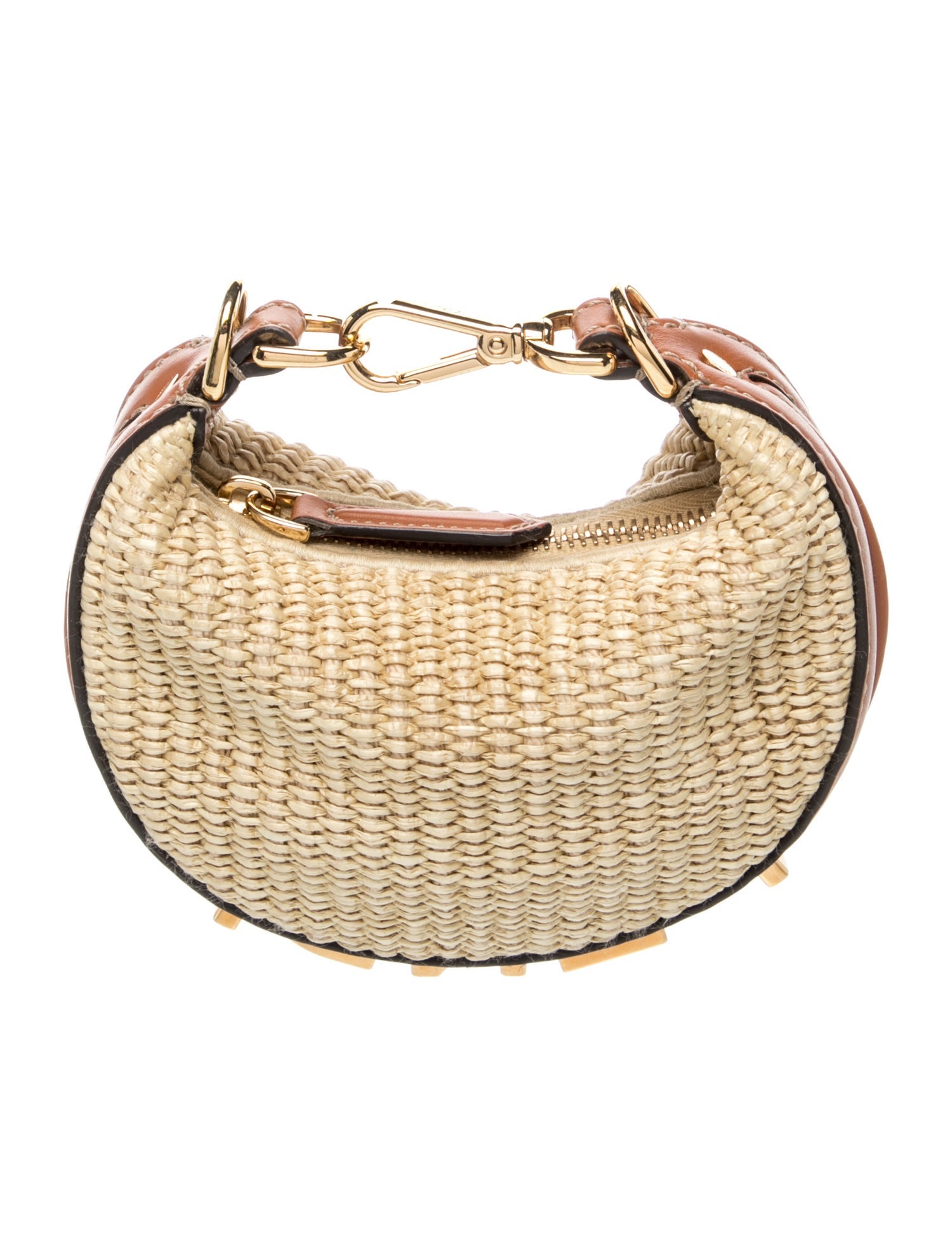 Fendi Raffia Fendigraphy Small Hobo Bag Mini 2023