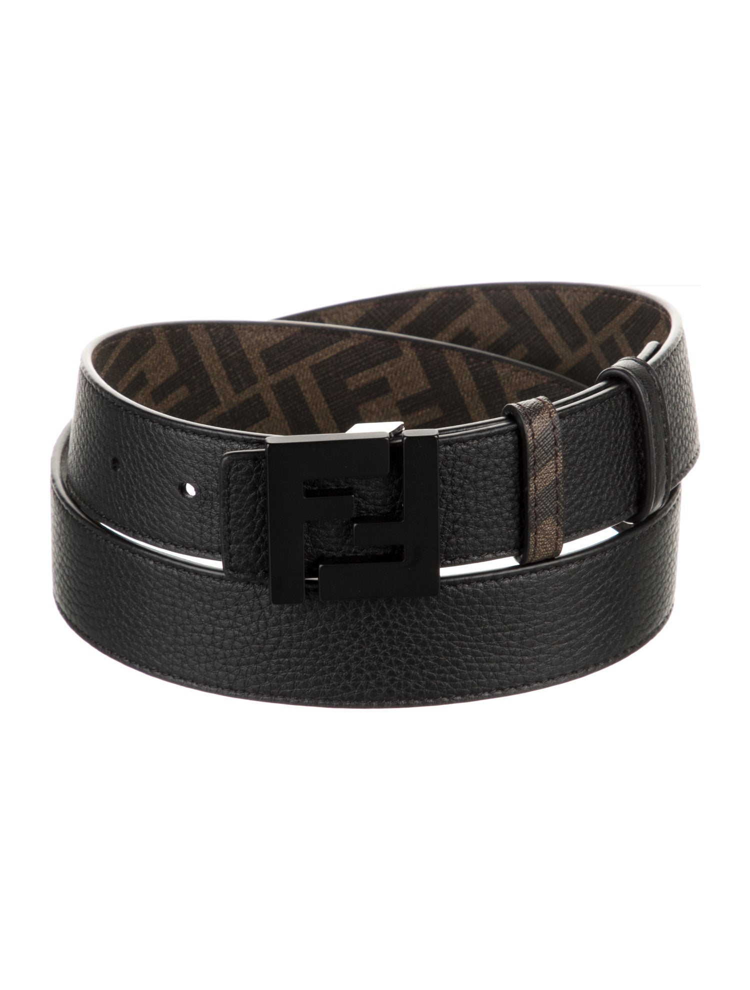 Fendi Reversible Zucca FF Logo Belt Kit