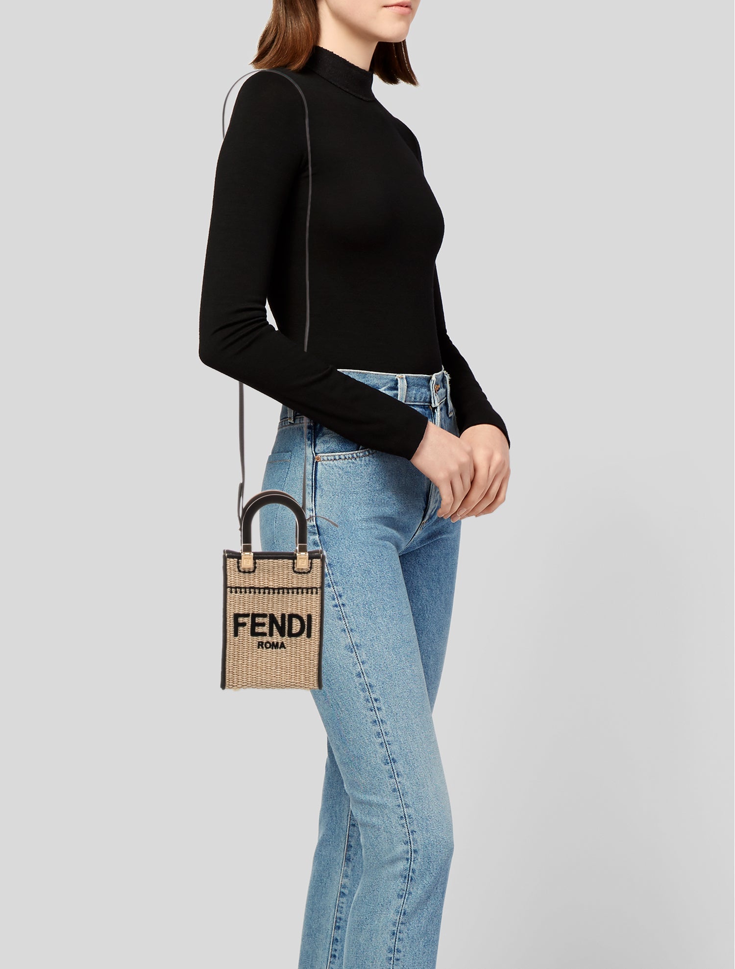 Fendi Raffia Sunshine Mini