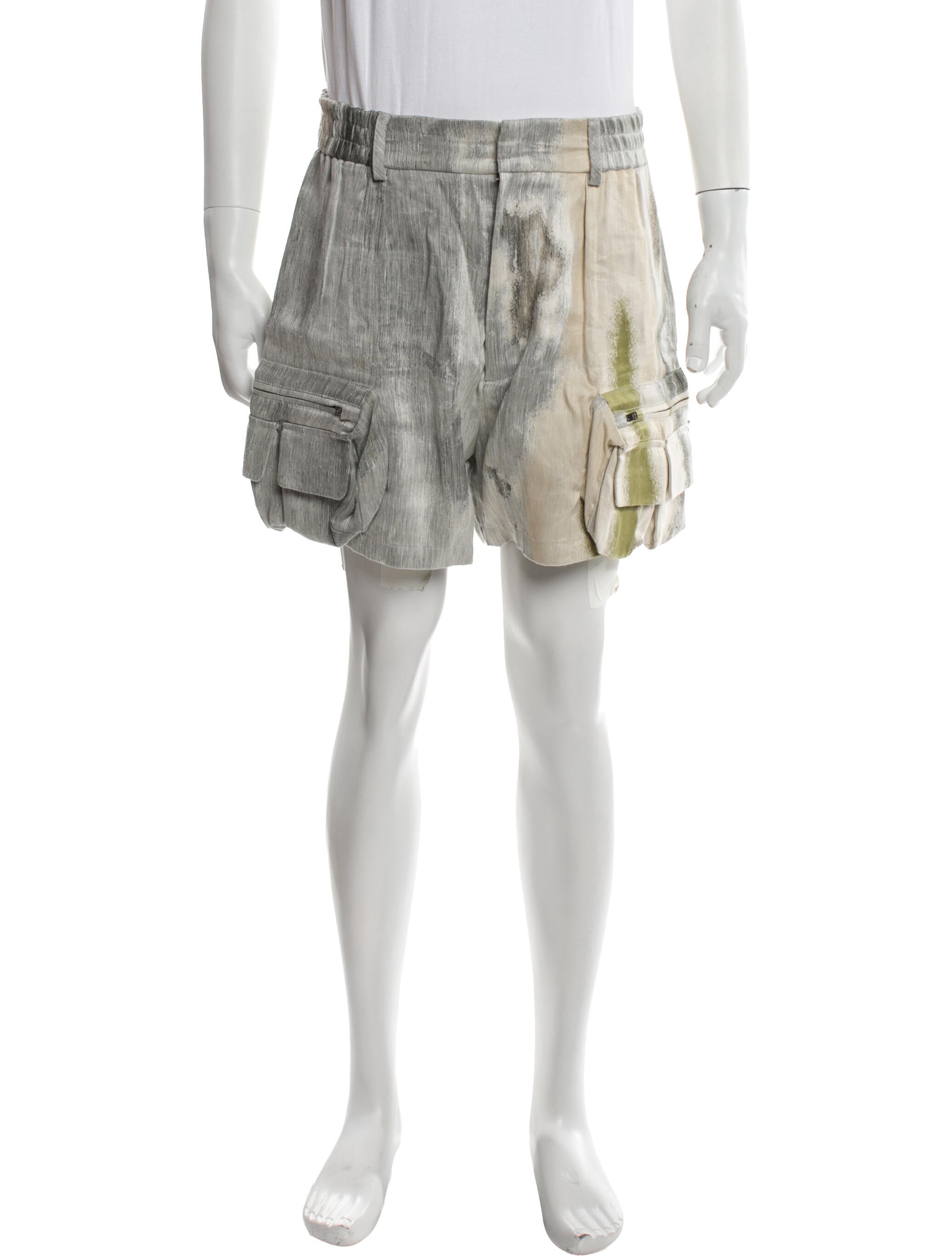 Fendi Linen Cargo Shorts
