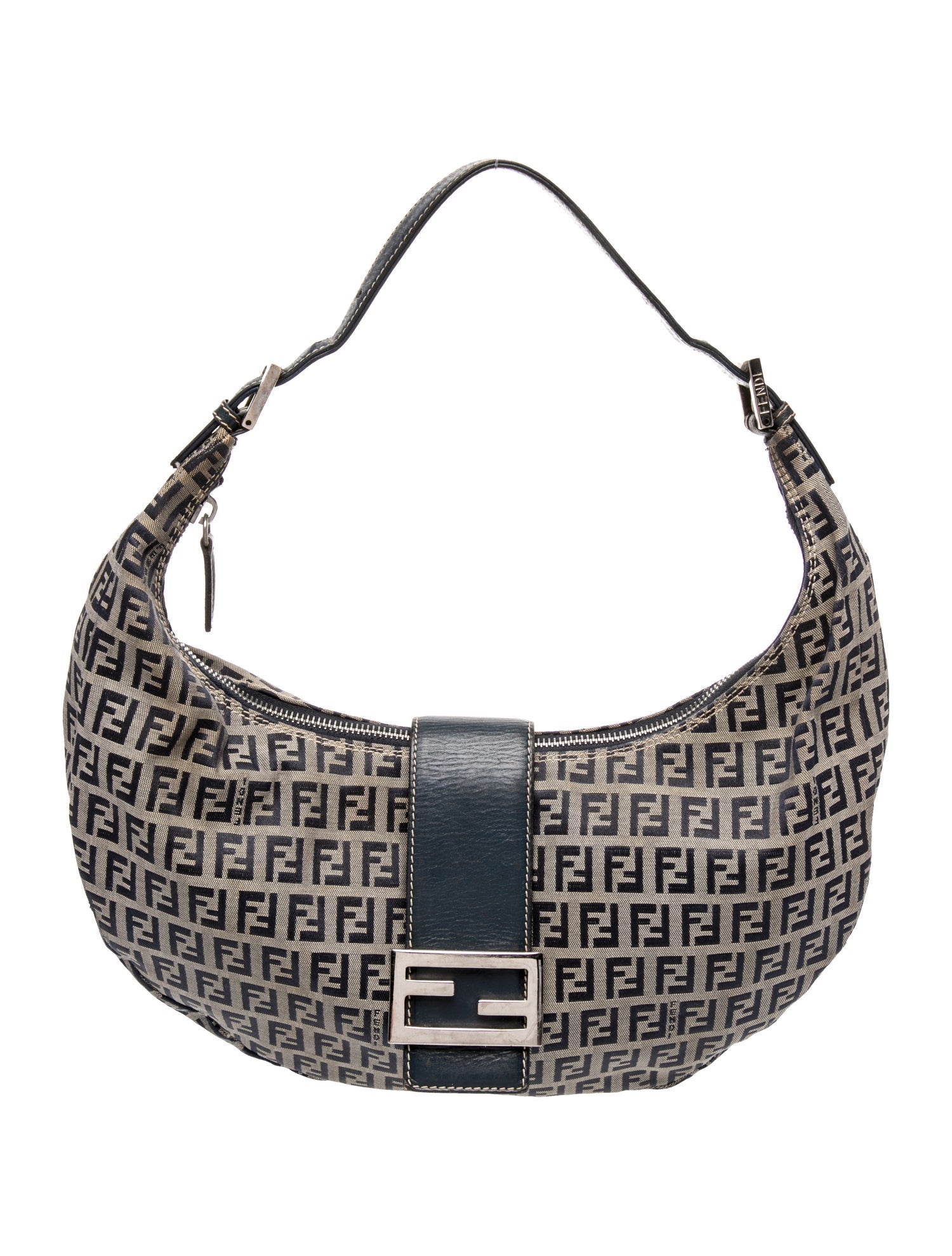 Fendi Zucchino FF Shoulder Bag Vintage