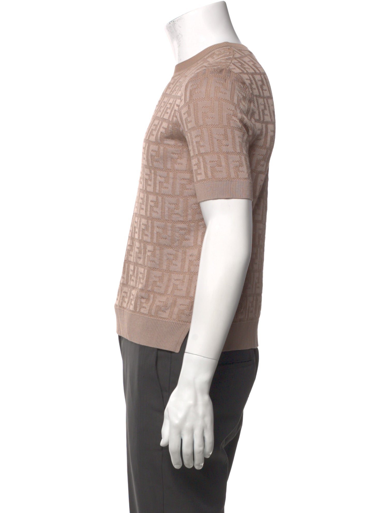 Fendi Zucca FF Logo Crew Neck Pullover