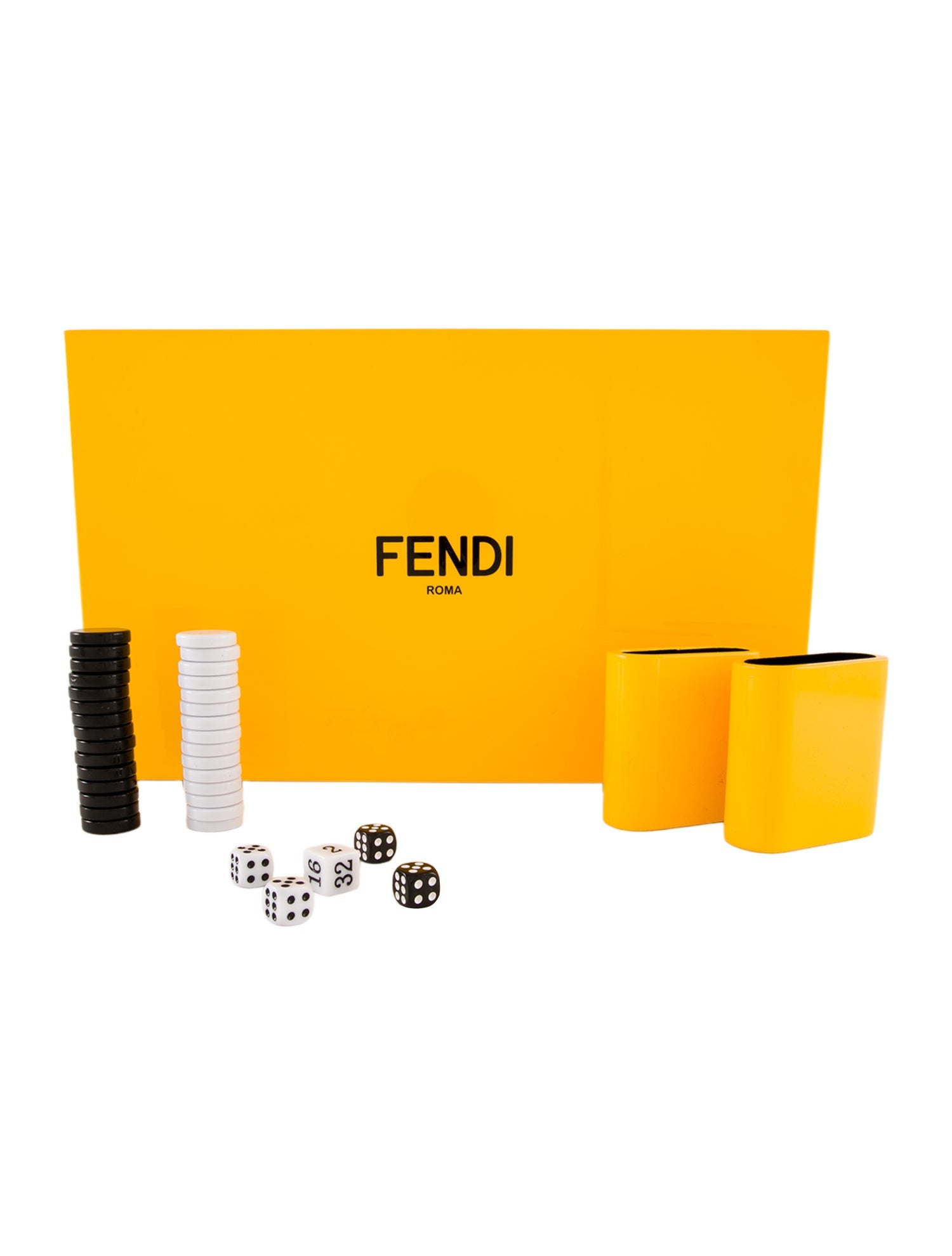 Fendi Lacquer Backgammon Set