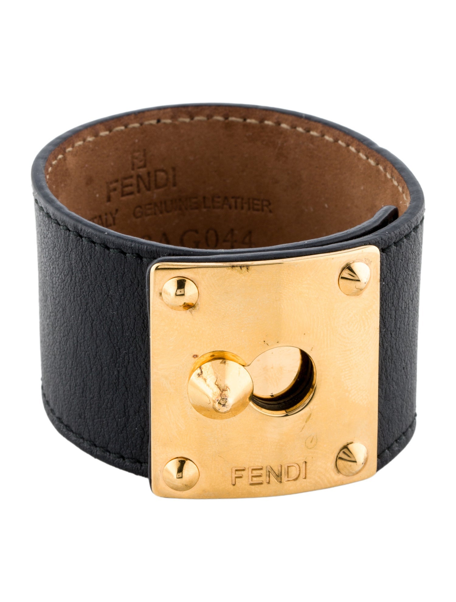 Fendi Vintage Leather Wrap Bracelet
