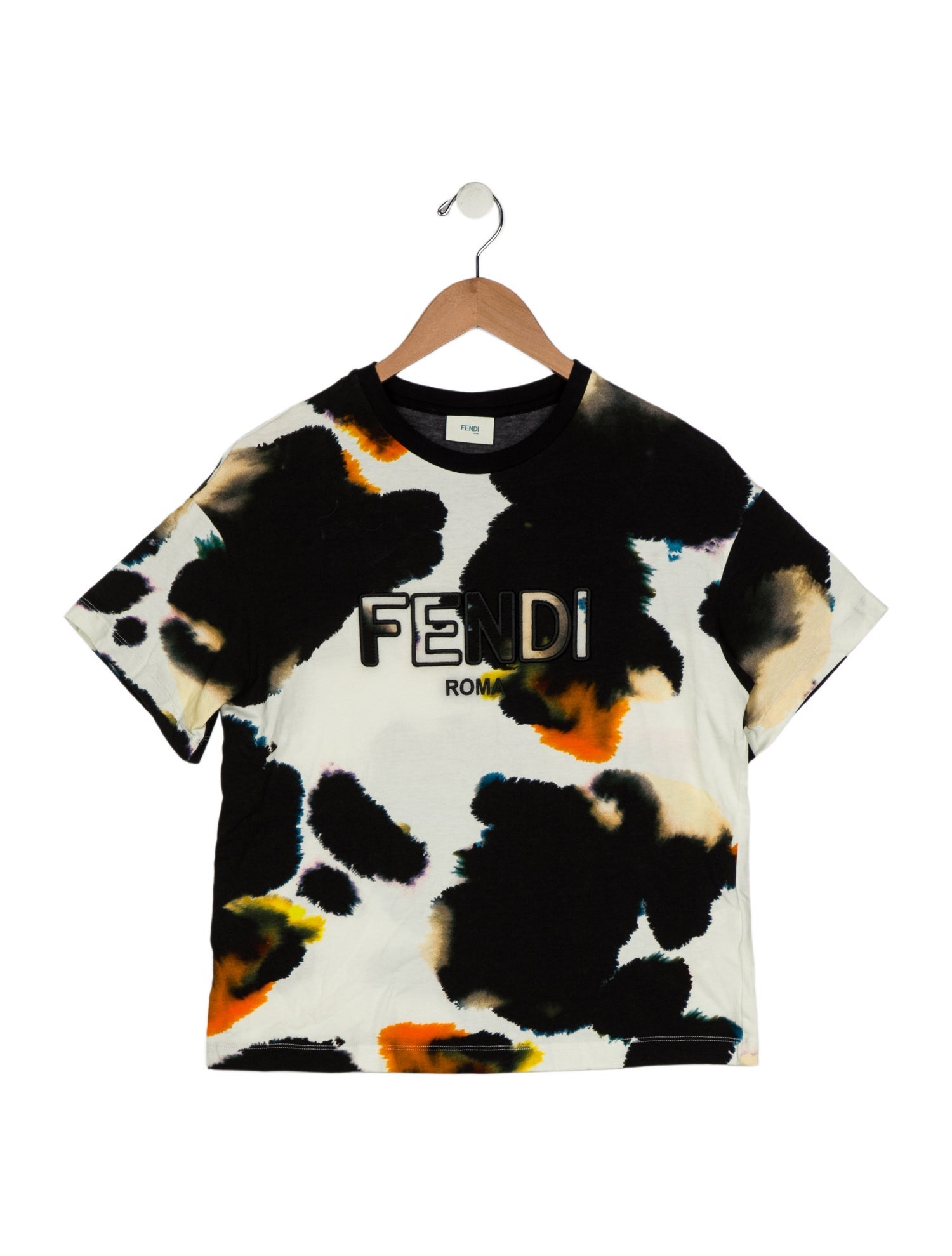 Fendi Kids Tie-dye Print T-shirt