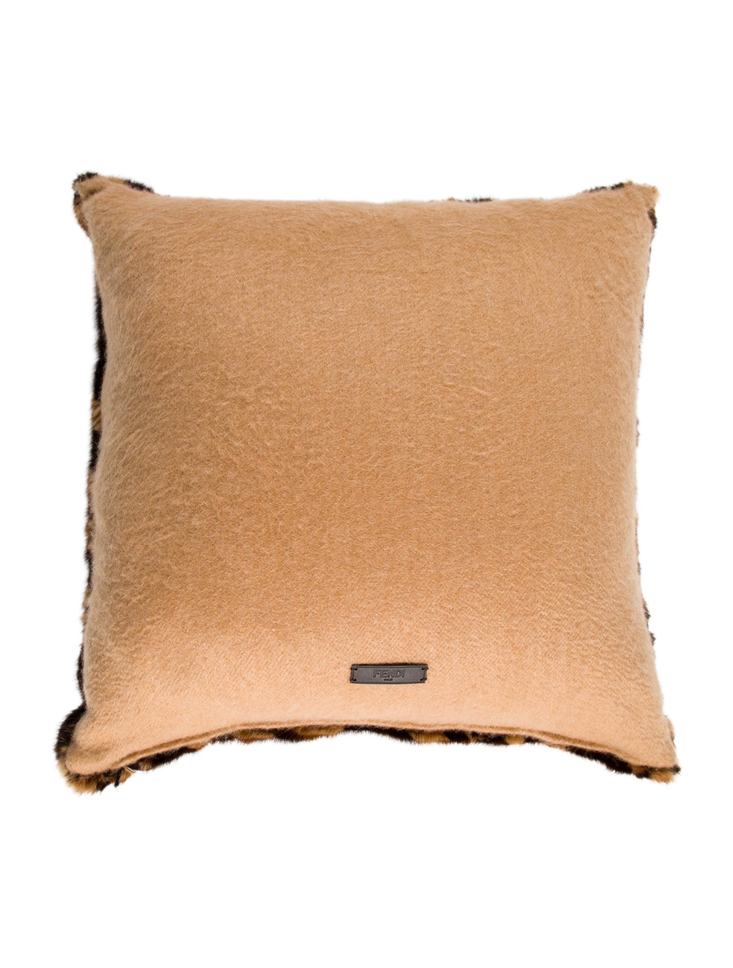 Fendi Cashmere and Fur Throw Pillow