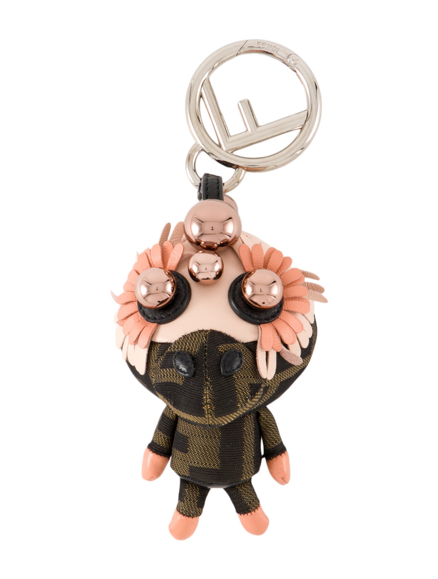 Fendi Space Monkey Zucca FF Keychain