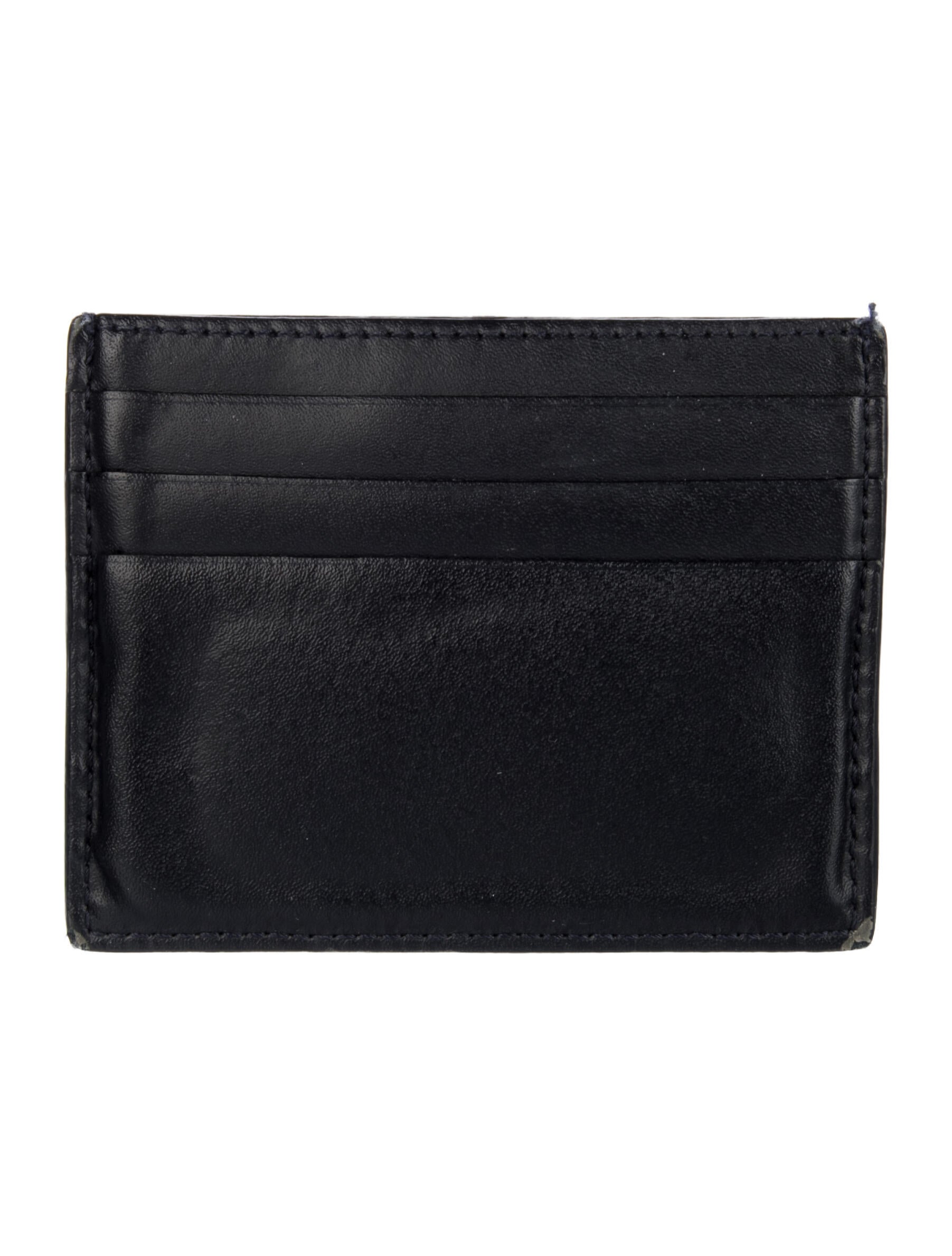 Fendi Leather Printed Card Holder
