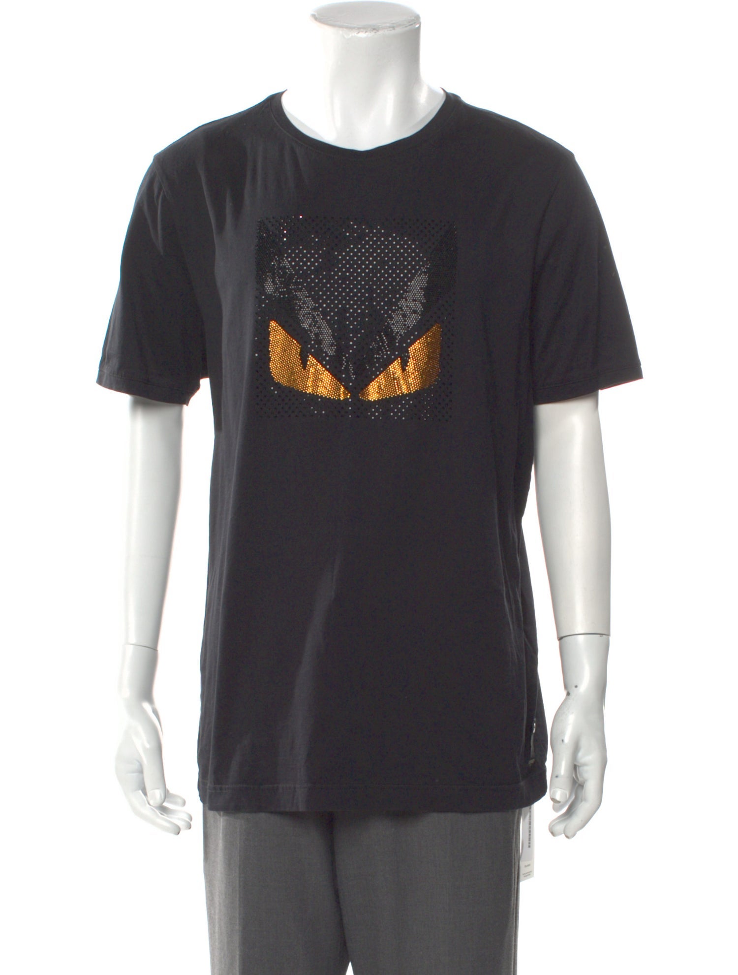 Fendi Monsters Motif Crew Neck T-Shirt