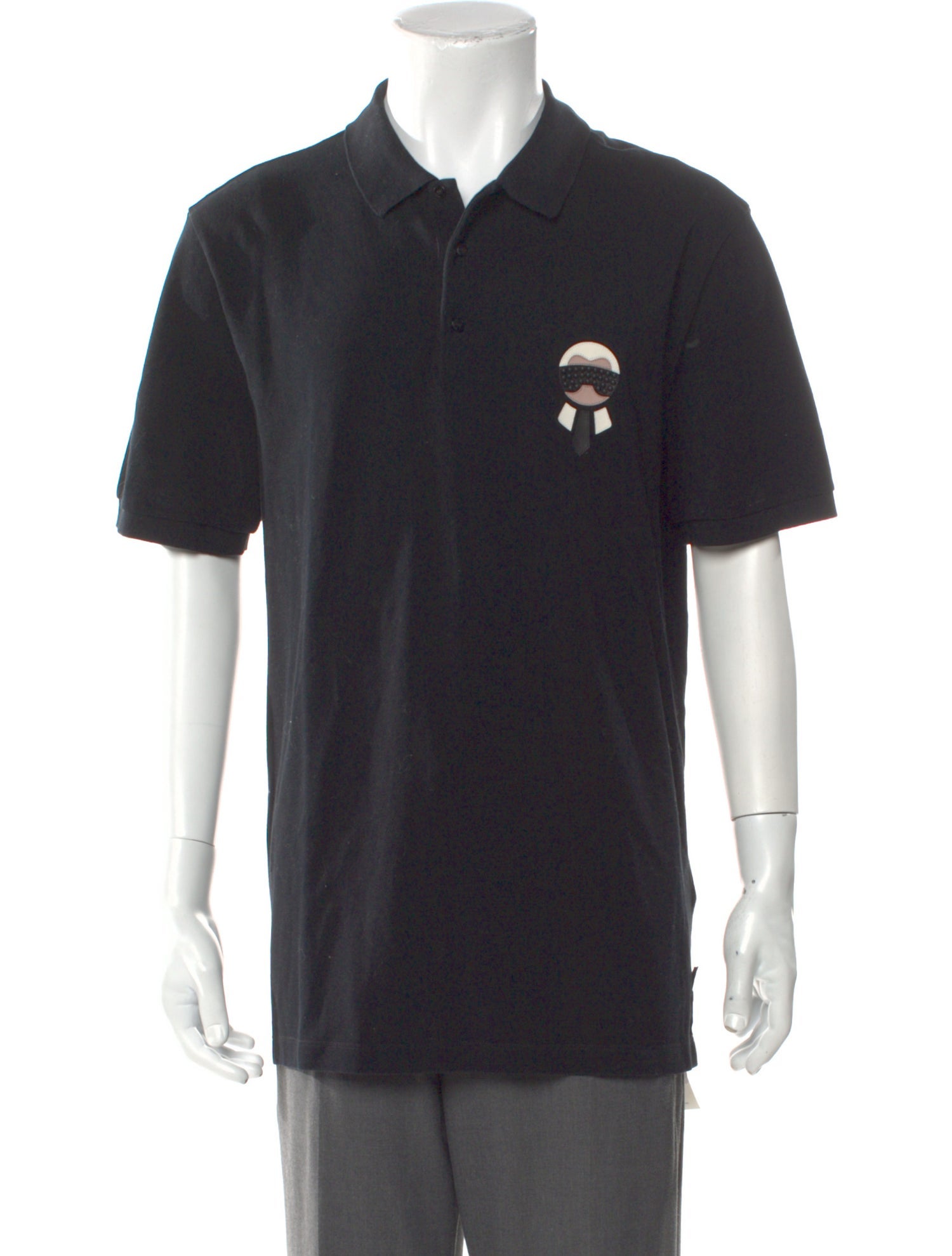 Fendi Zucca FF Logo Graphic Print Polo Shirt