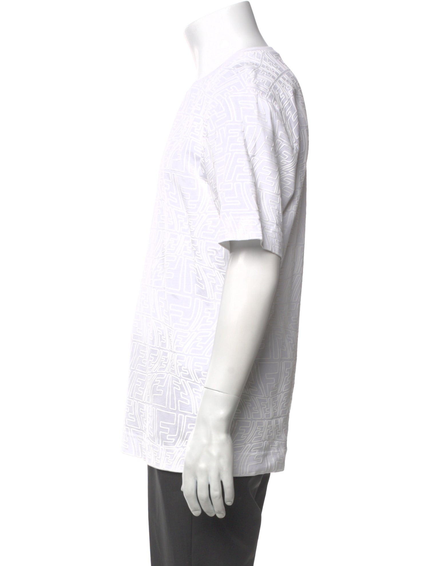 Fendi Zucca FF Logo Crew Neck T-Shirt