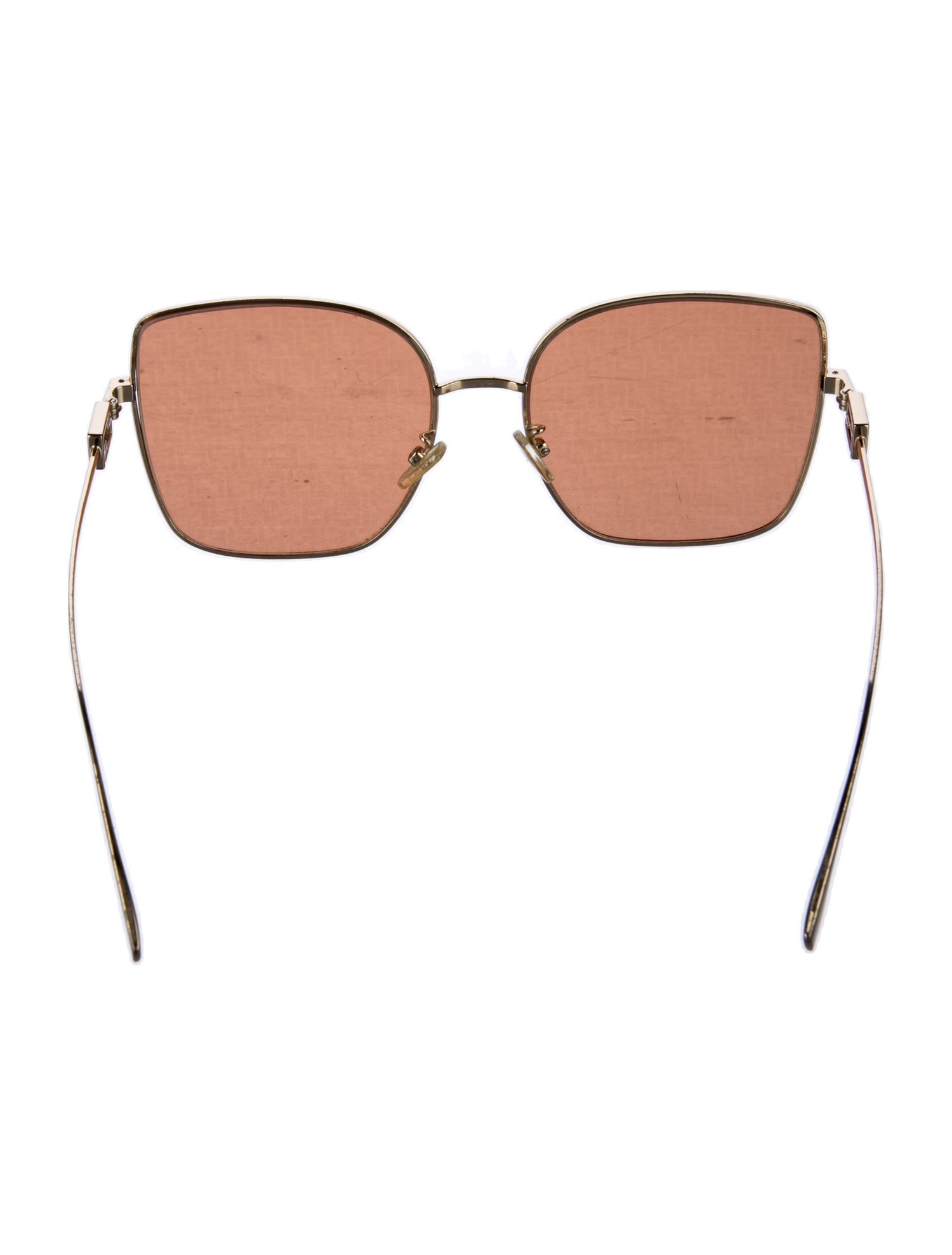 Fendi Zucchino FF Logo Square Sunglasses