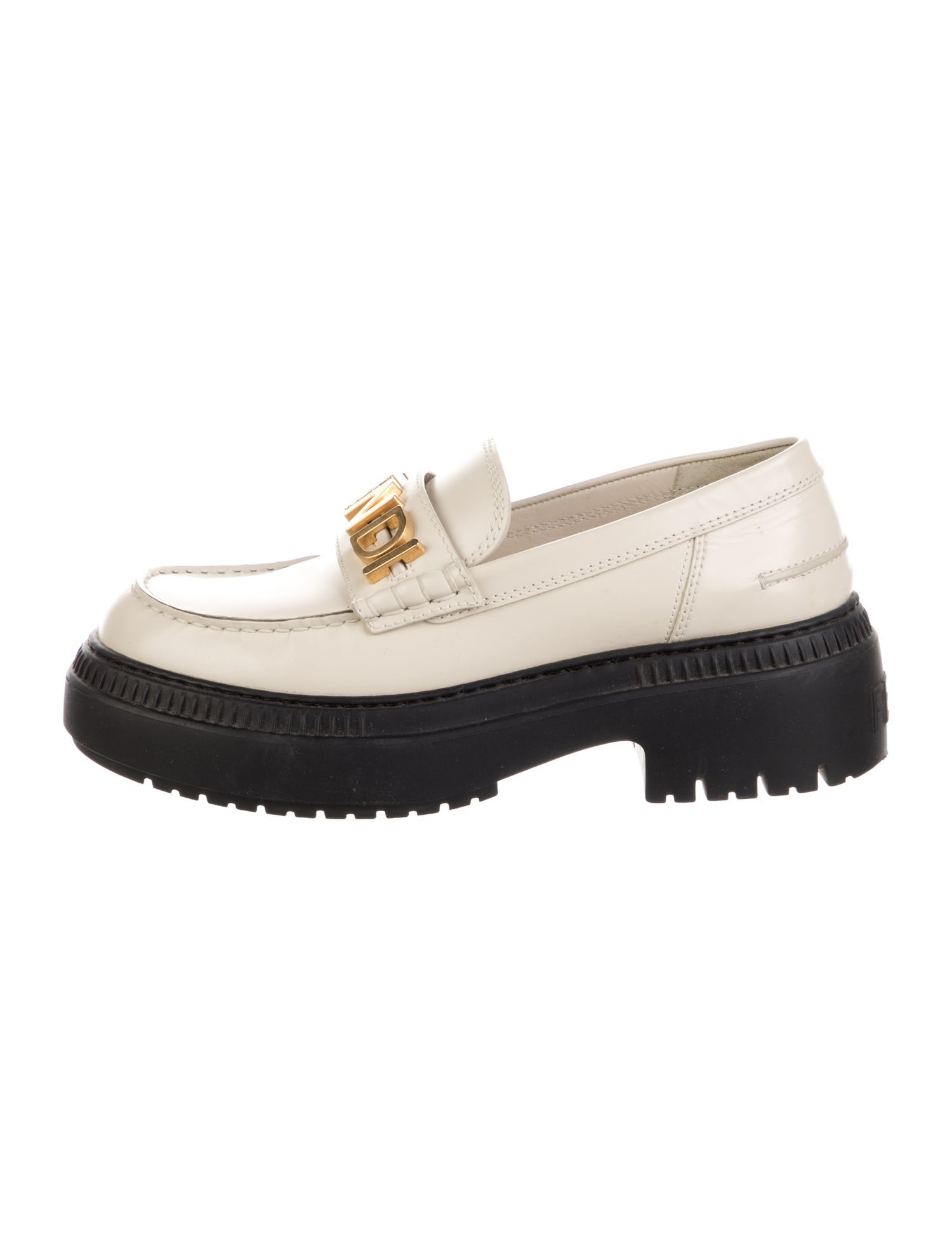 Fendi Fendigraphy Signature Logo Loafers