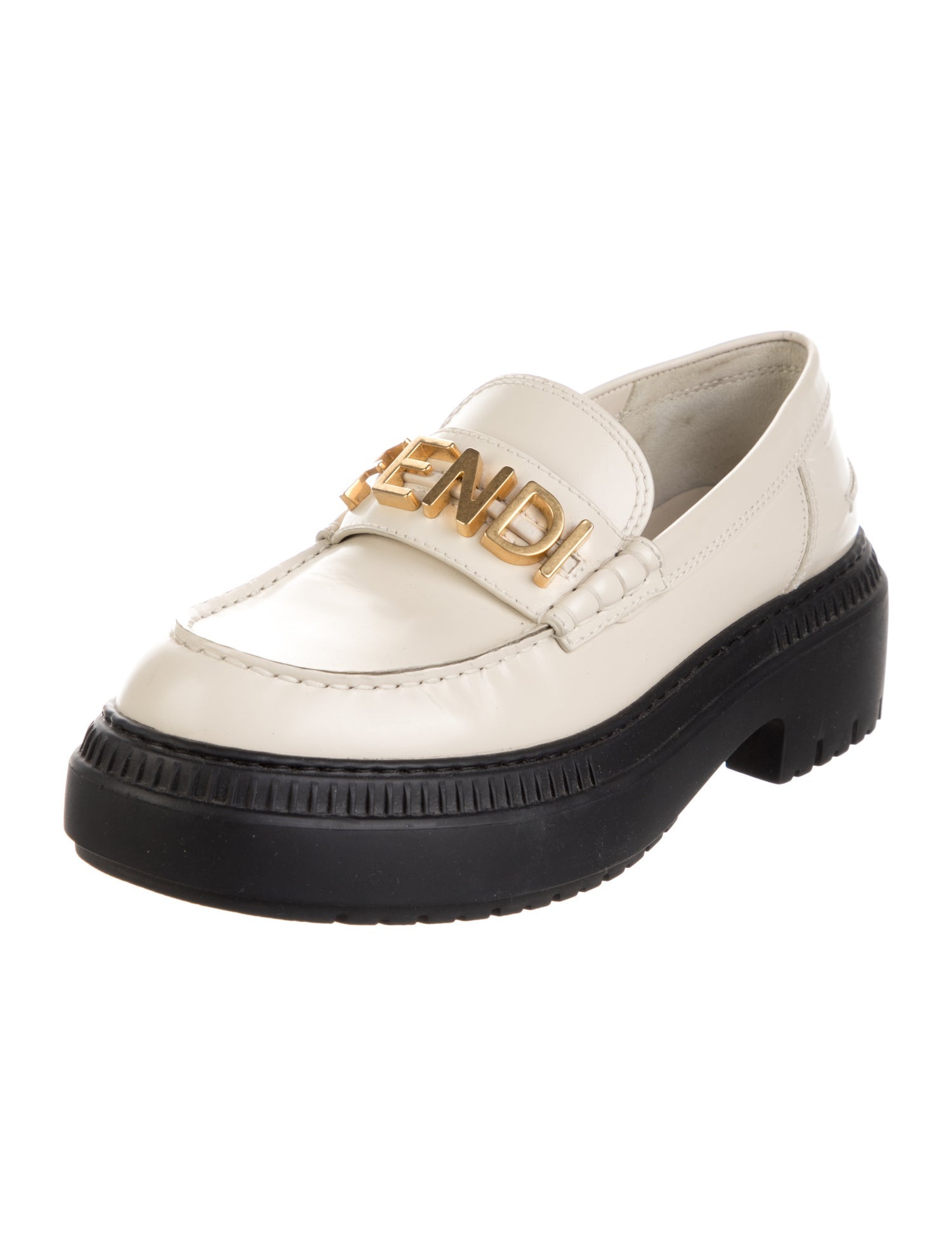 Fendi Fendigraphy Signature Logo Loafers
