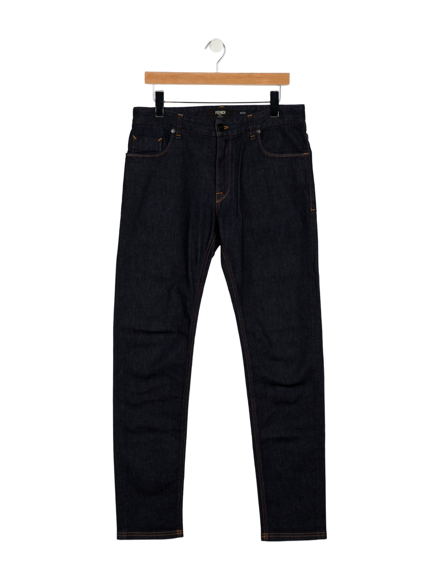 Fendi Zucca FF Logo Skinny Jeans