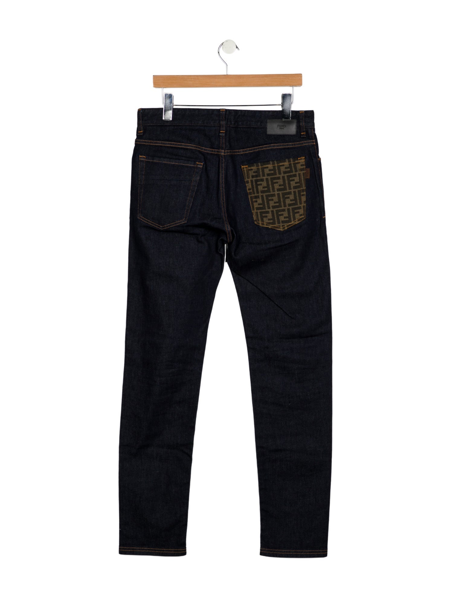 Fendi Zucca FF Logo Skinny Jeans
