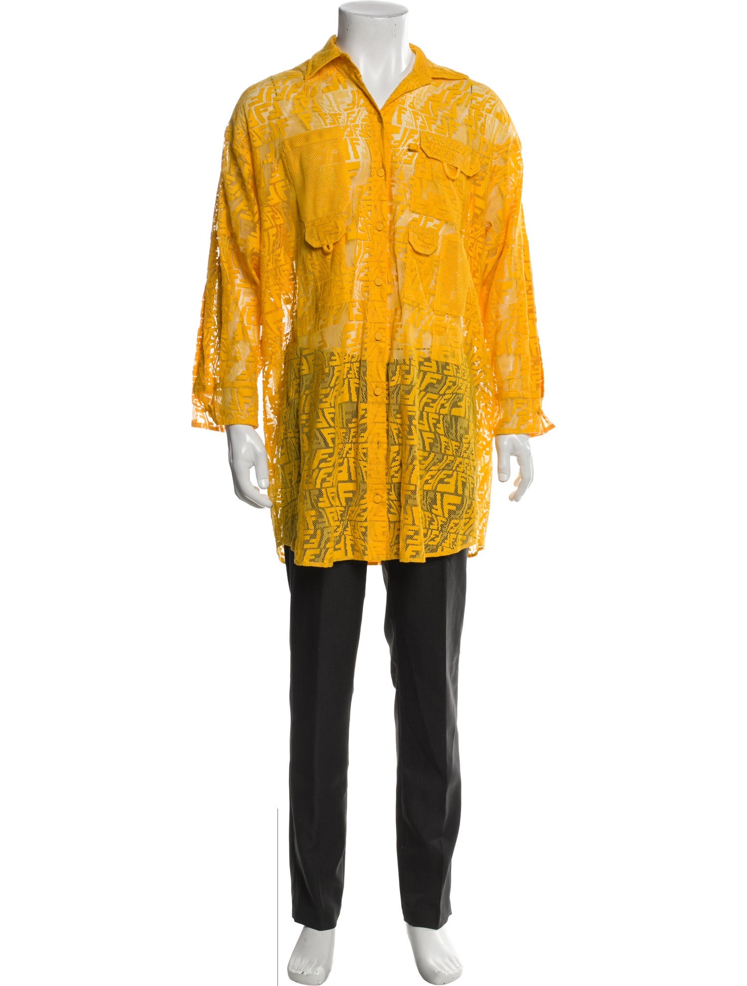 Fendi 2021 Zucchino FF Logo Shirt
