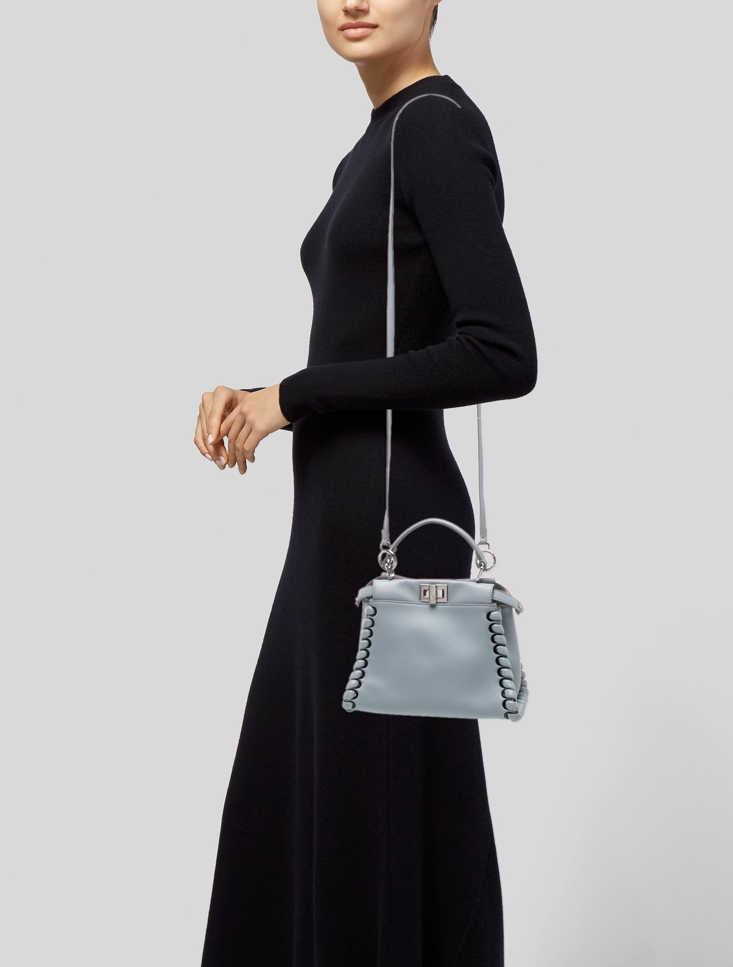 Fendi Leather Peekaboo Mini
