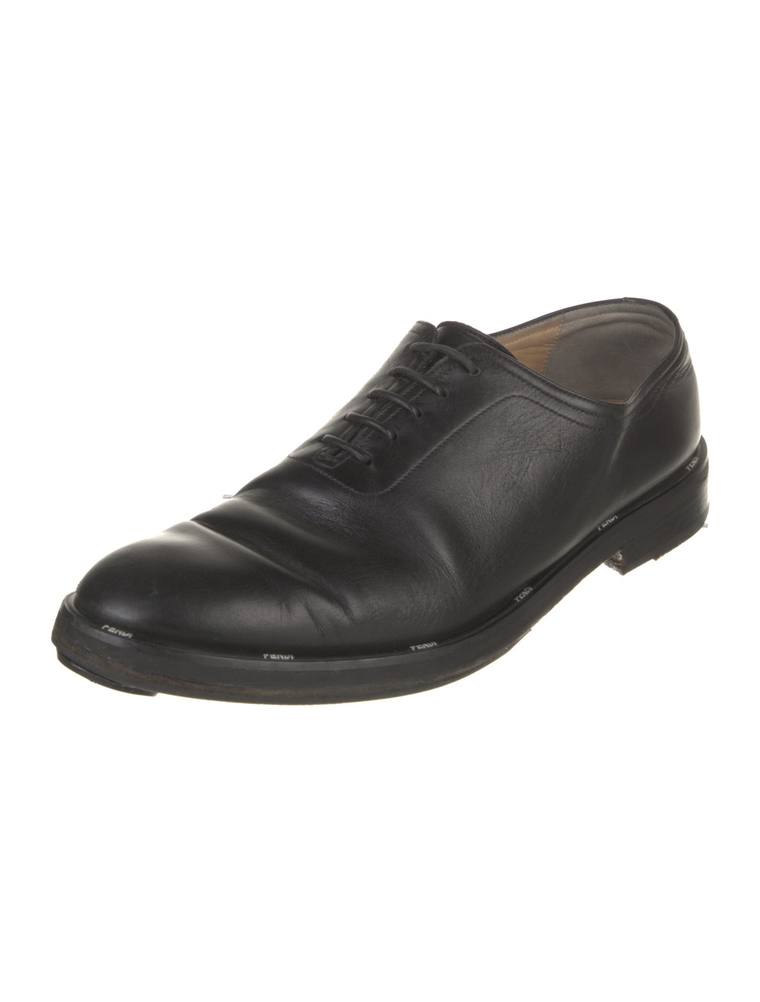 Fendi Leather Oxfords