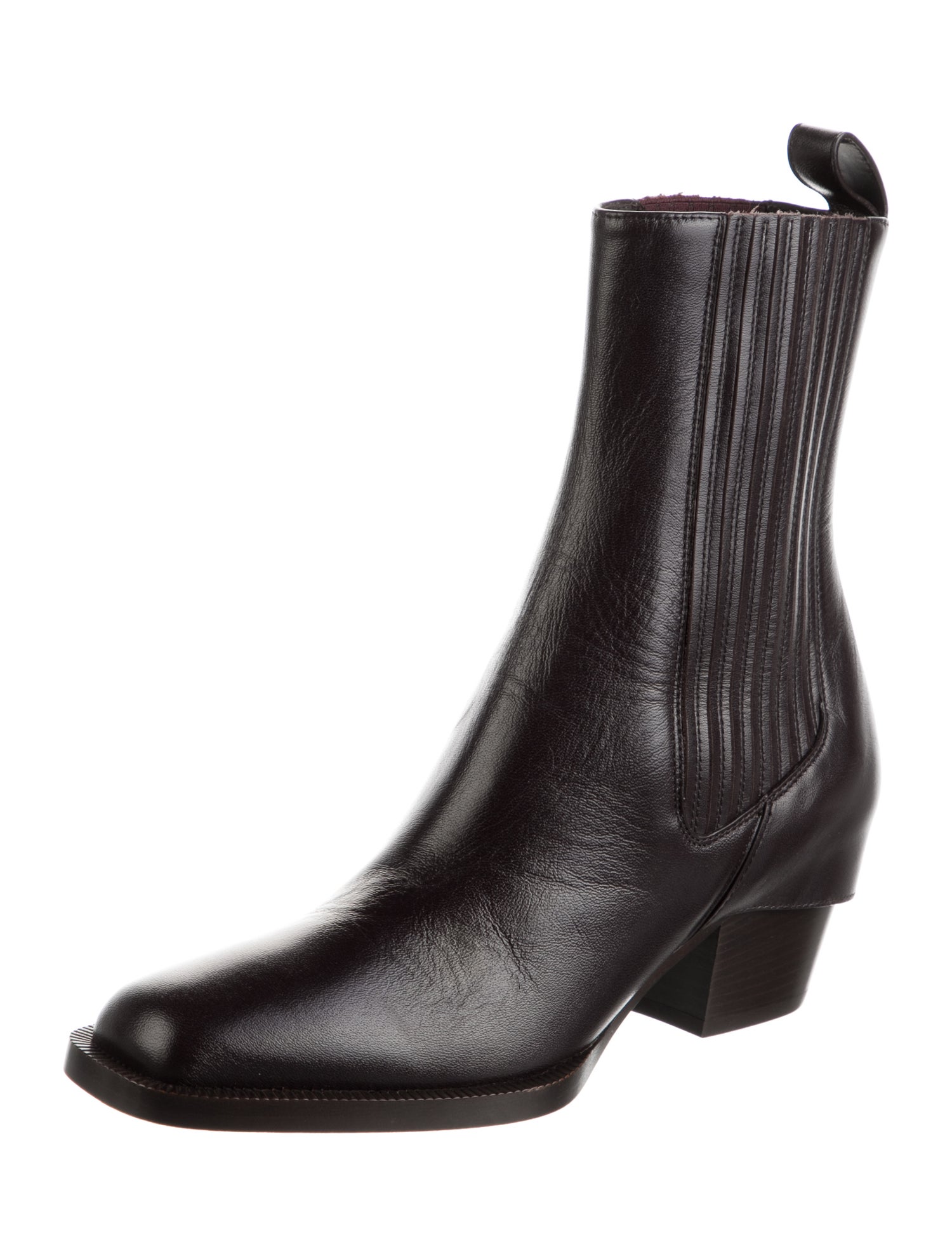Fendi Leather Western Boots