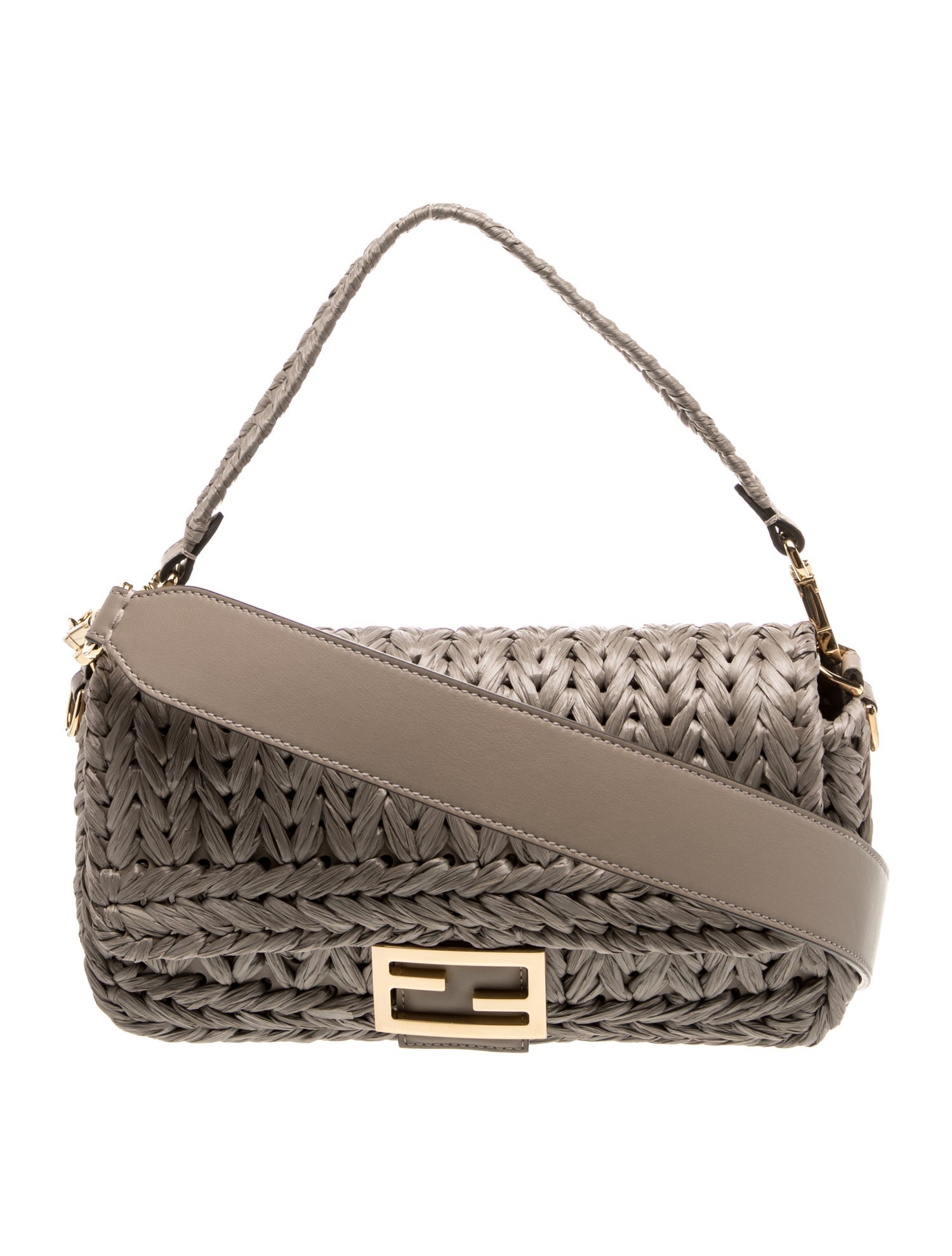 Fendi Raffia Baguette