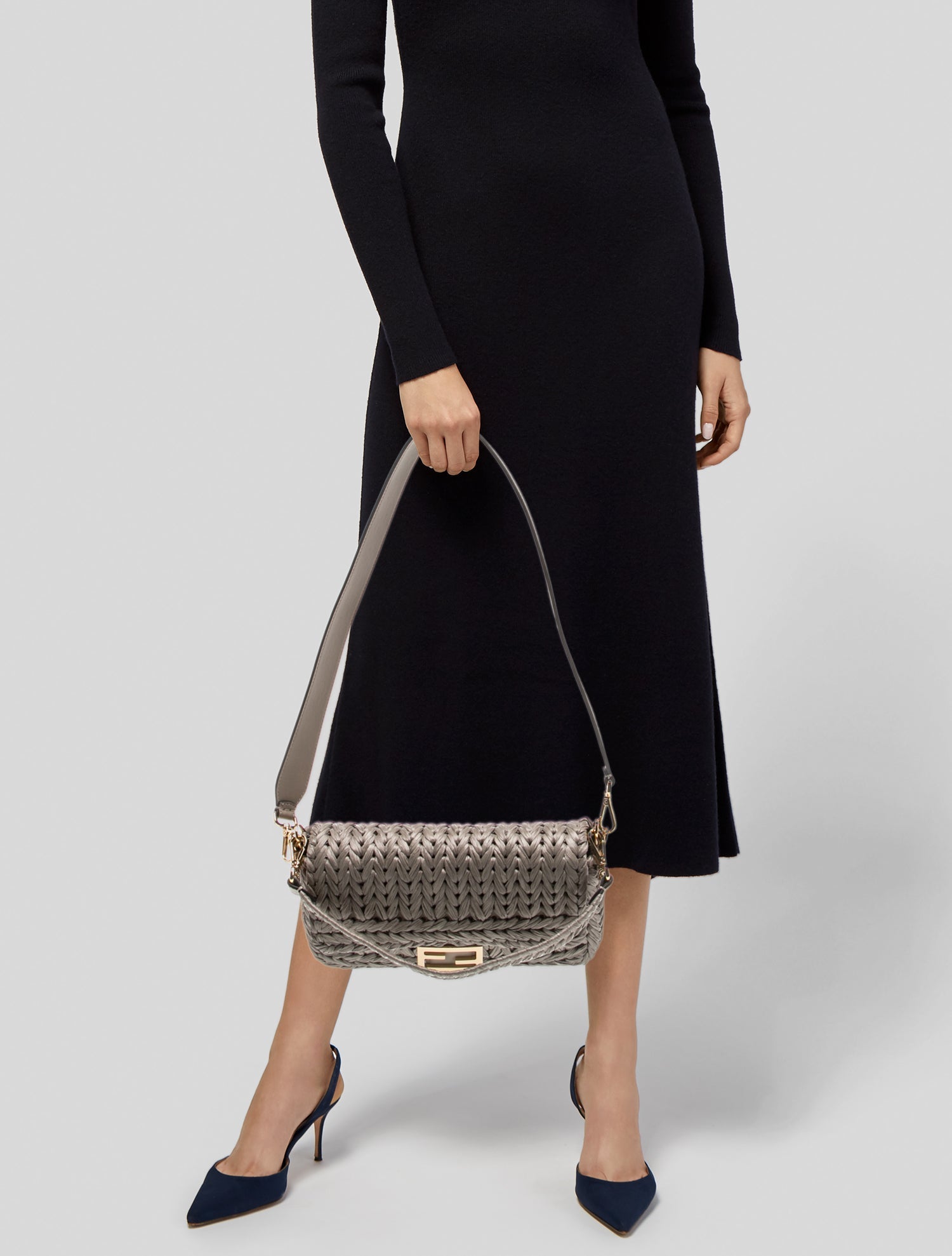 Fendi Raffia Baguette