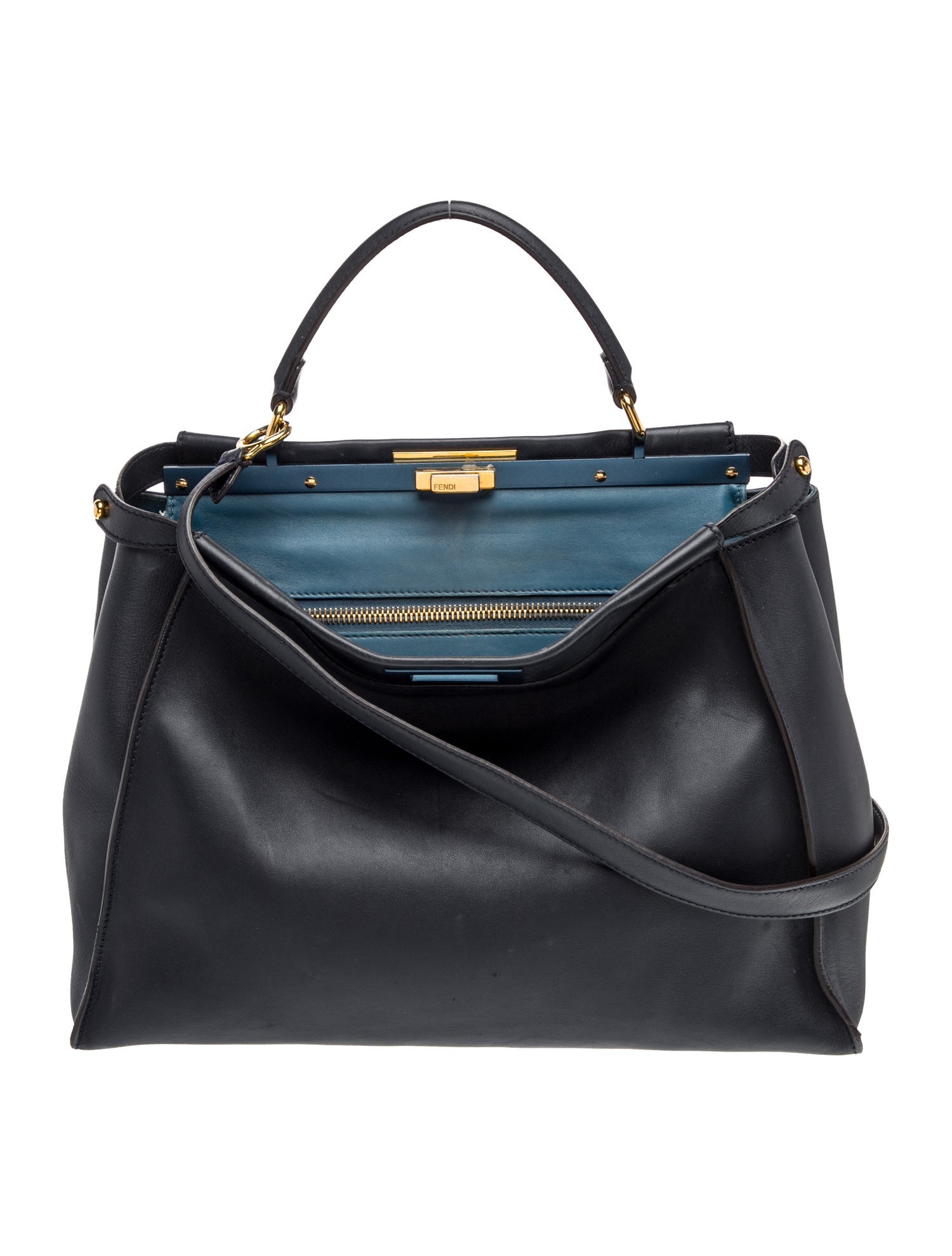 Fendi Leather Peekaboo Large