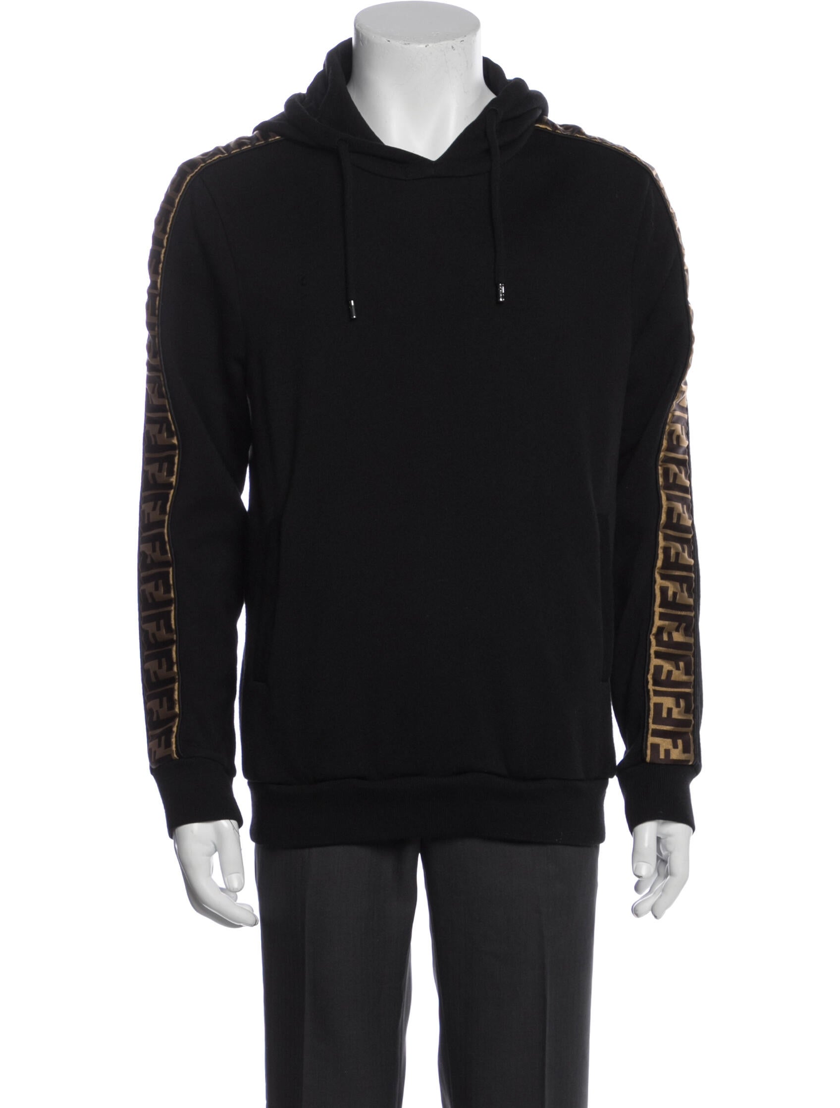 Fendi Zucca FF Logo Graphic Print Hoodie