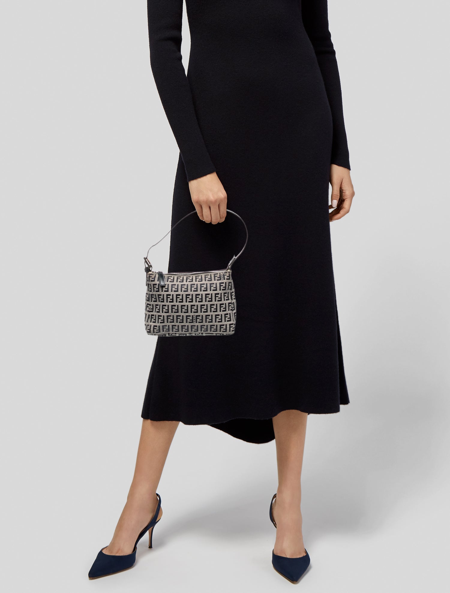 Fendi Zucca FF Top Handle Bag Vintage