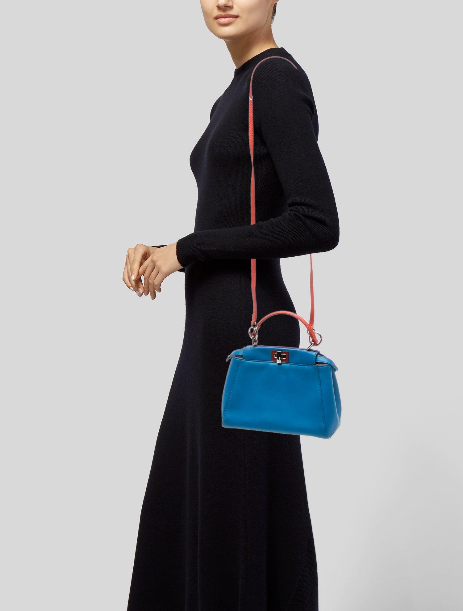 Fendi Leather Peekaboo Mini