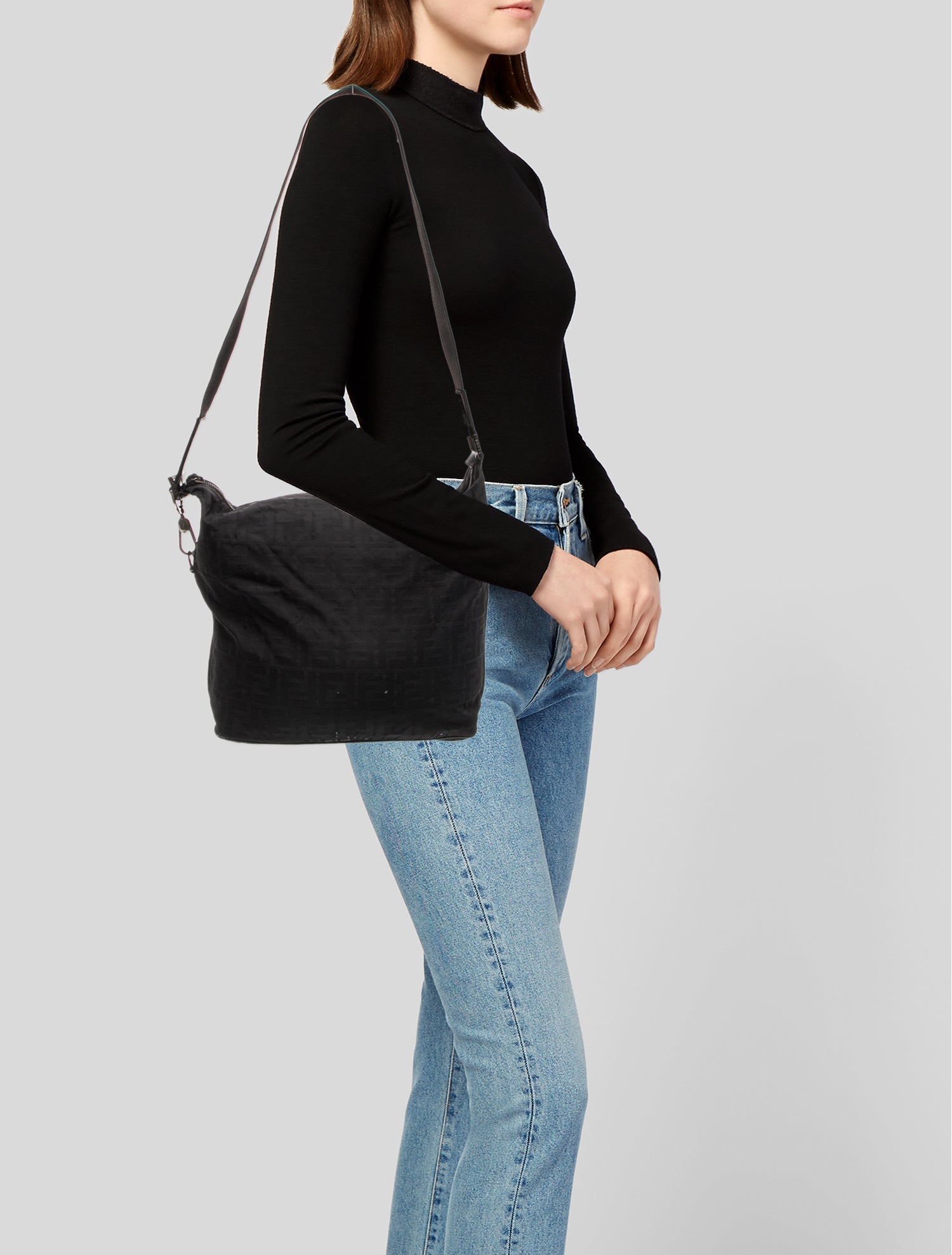 Fendi Zucca FF Shoulder Bag Vintage