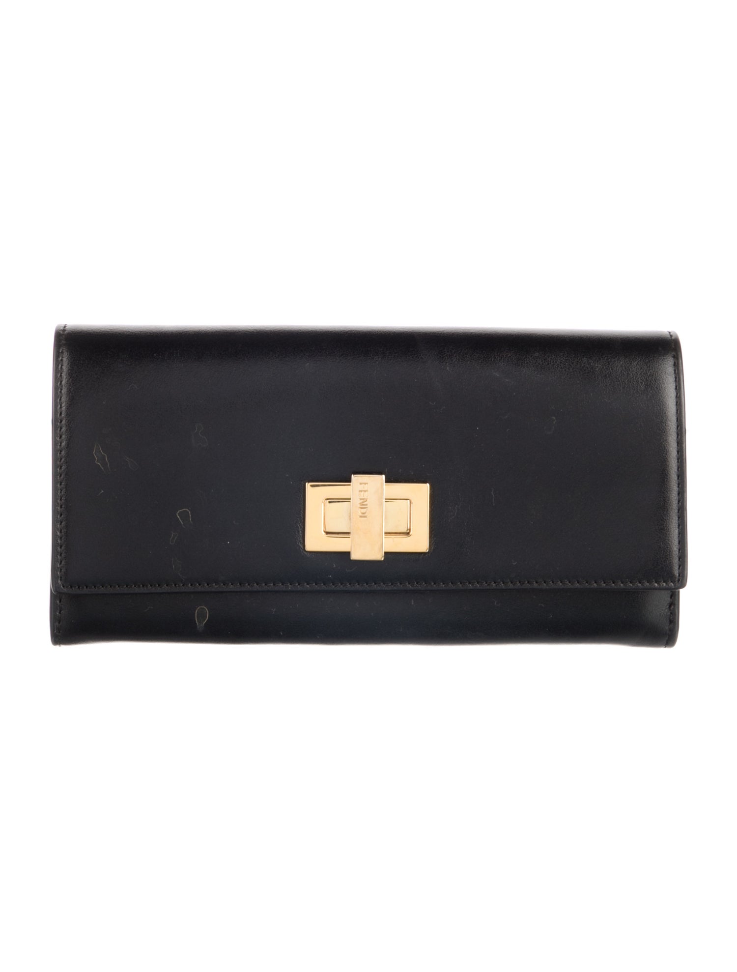 Fendi Peekaboo Leather Continental Wallet