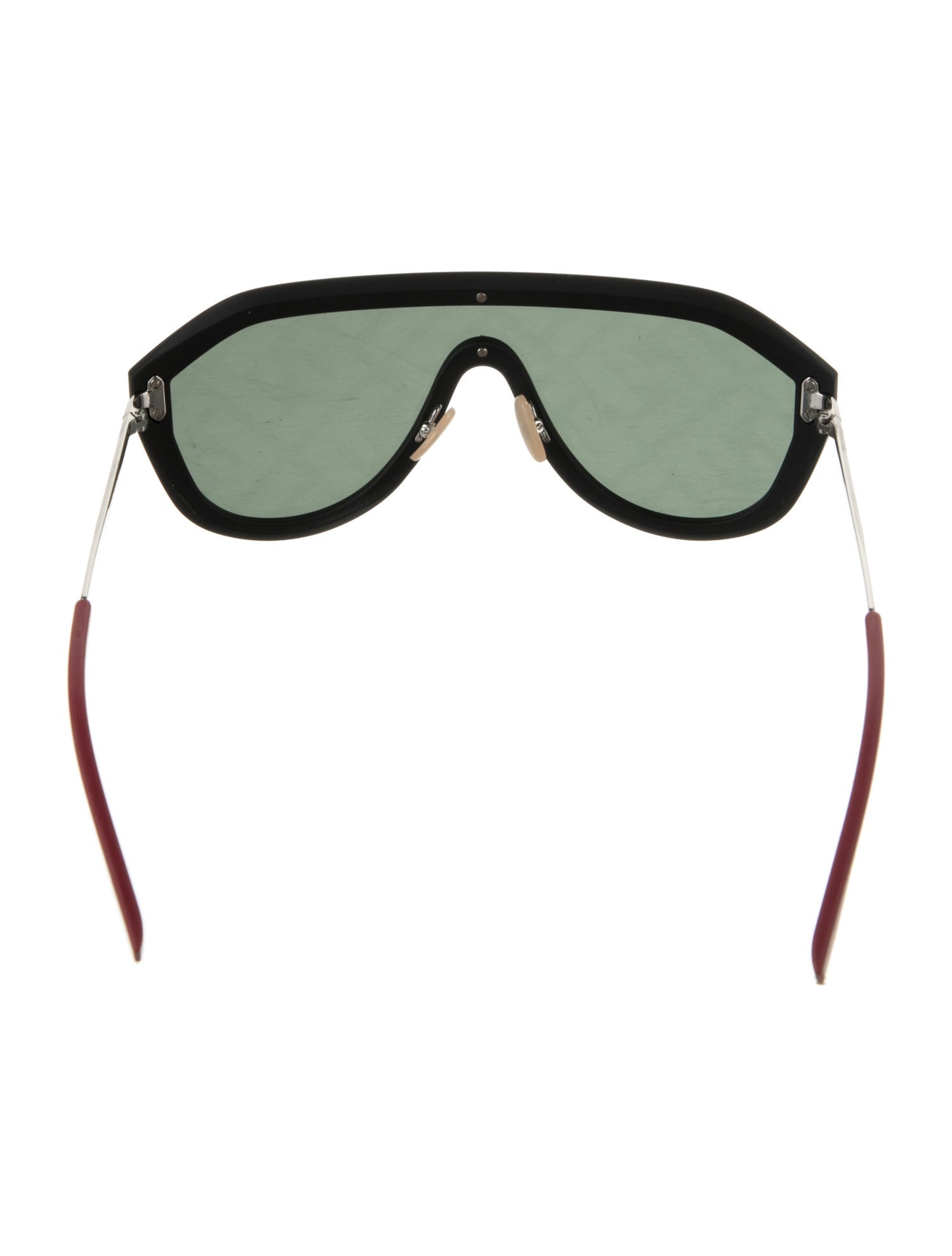 Fendi Zucca FF Logo Shield Sunglasses