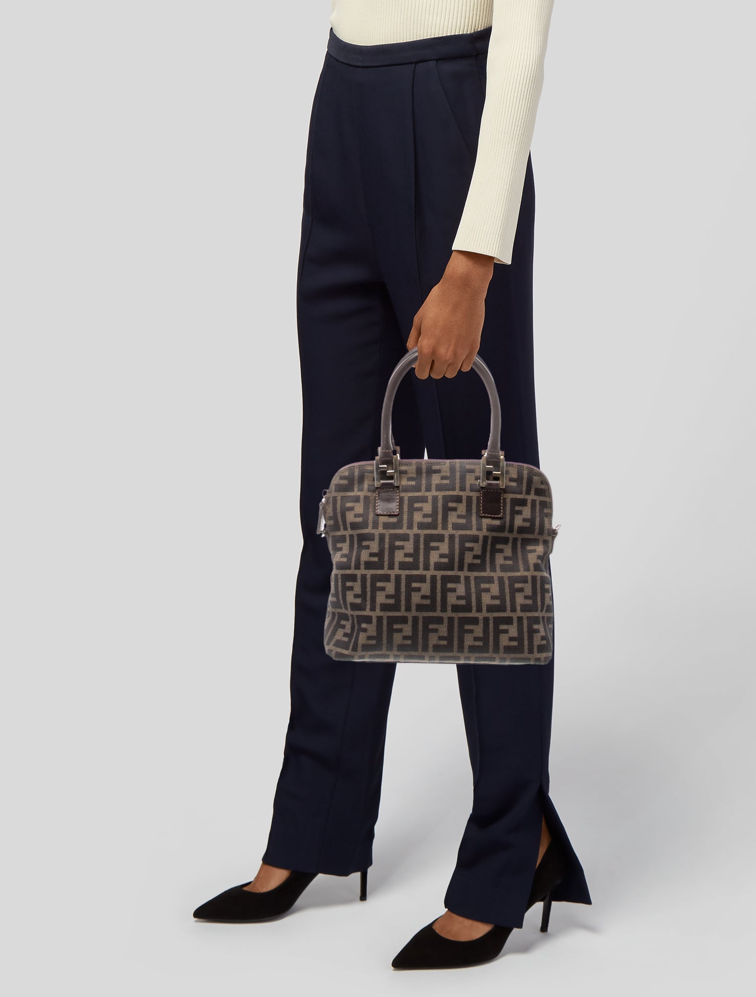 Fendi Zucca FF Vintage Zucca Canvas Tote