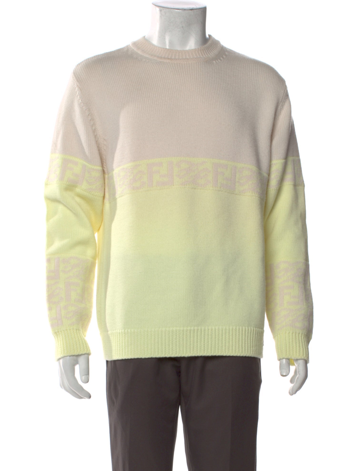 Fendi Zucchino FF Logo Wool Pullover