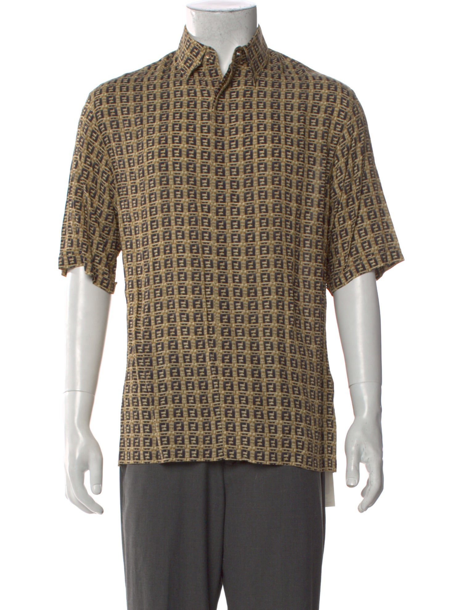 Fendi Printed Short Sleeve Shirt