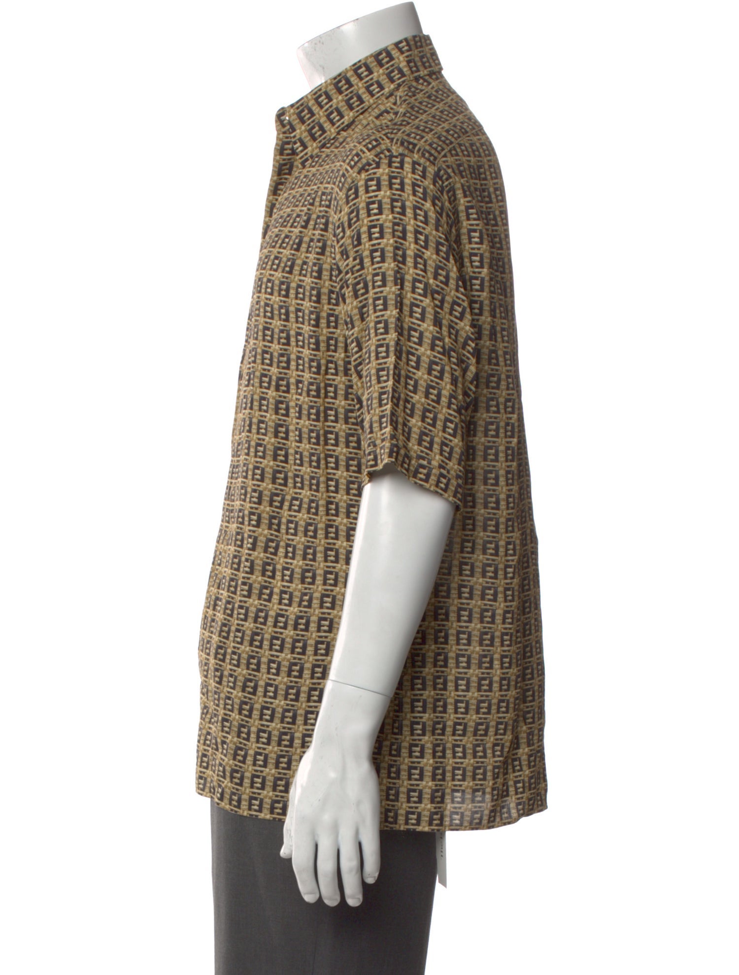 Fendi Printed Short Sleeve Shirt