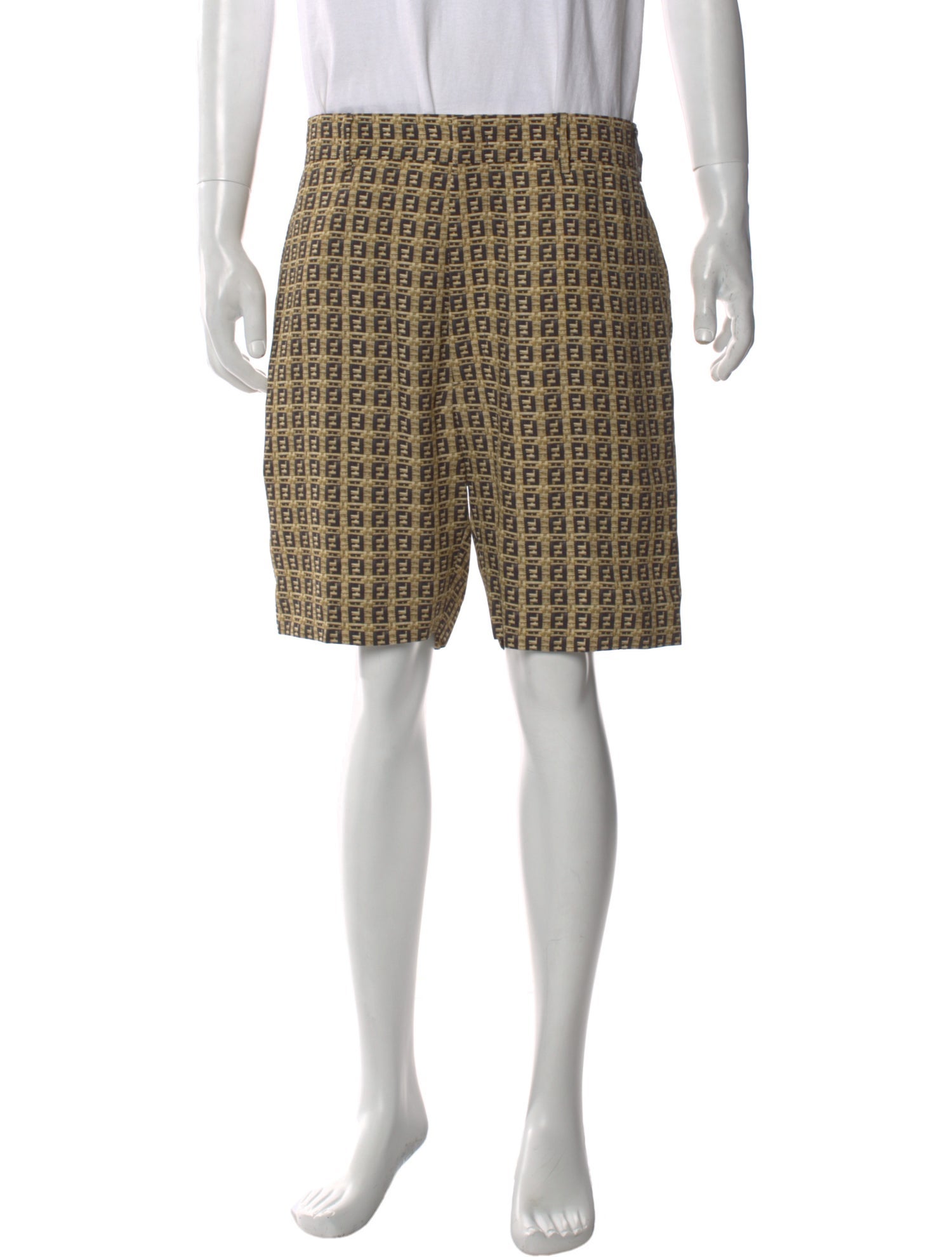 Fendi Zucca FF Logo Shorts