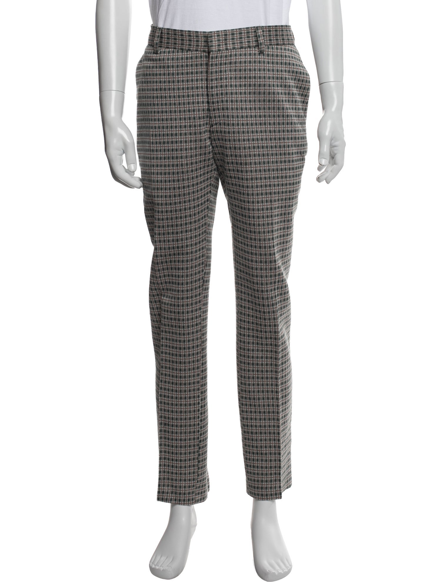 Fendi Plaid Print Pants