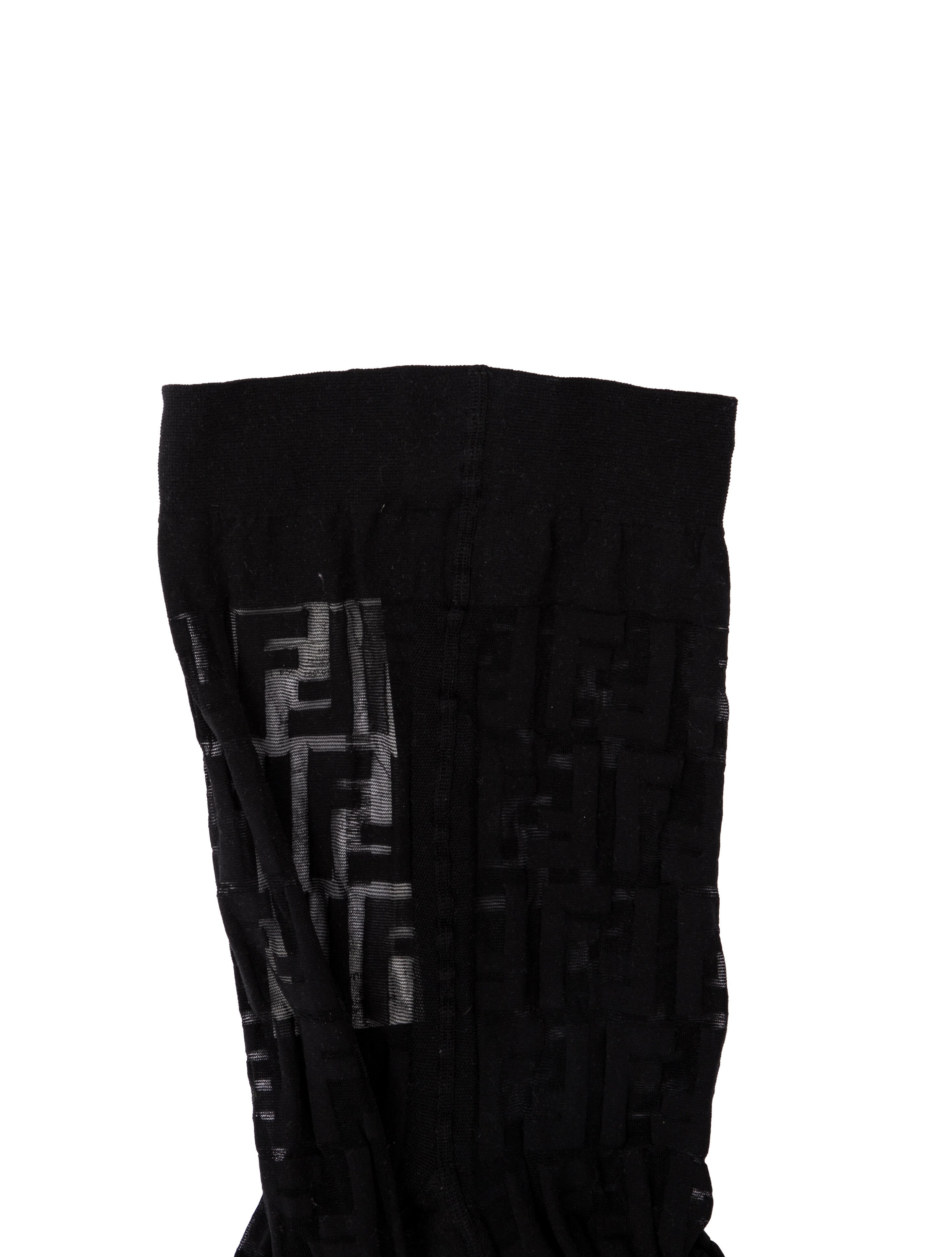 Fendi Zucca FF Logo Pantyhose