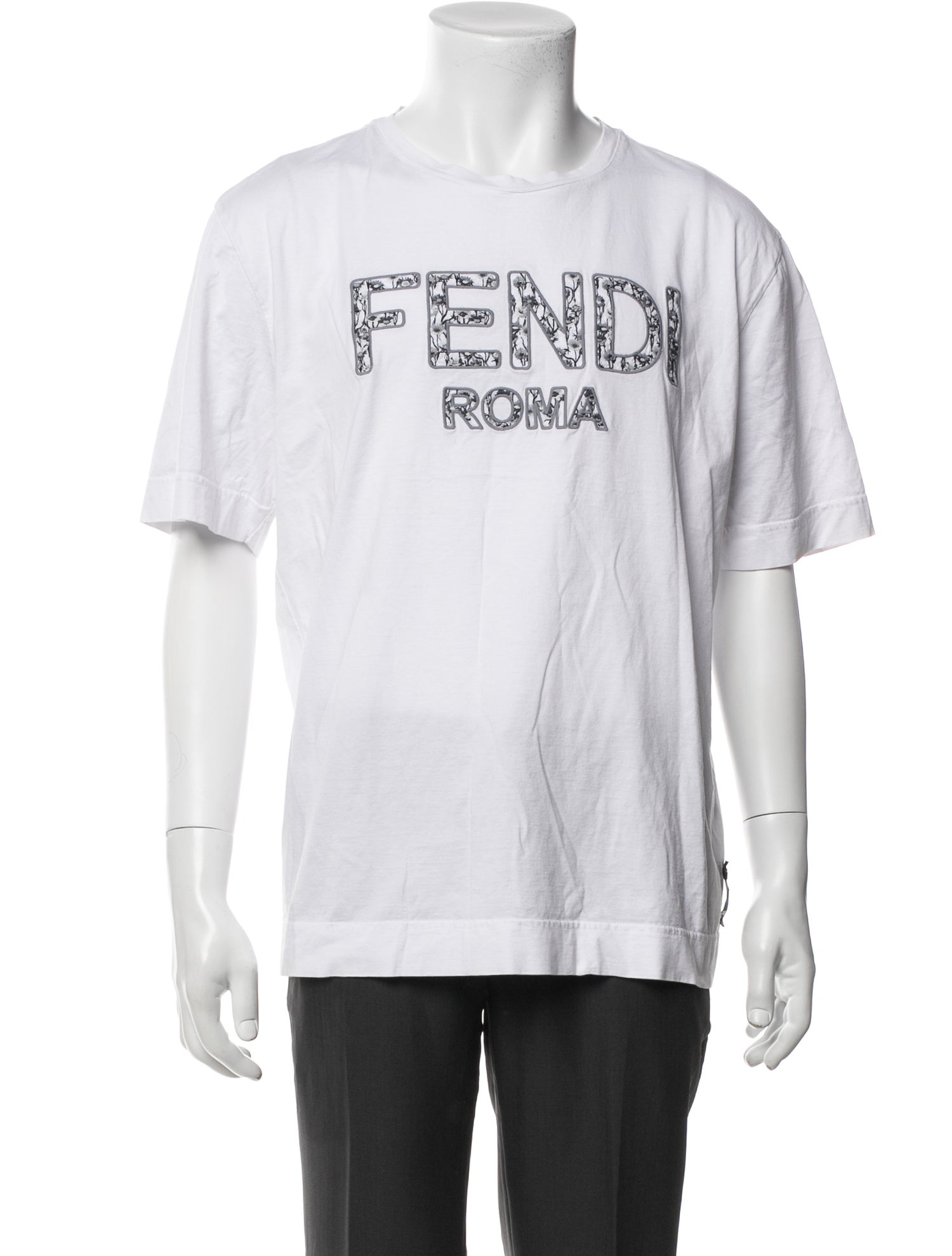 Fendi Graphic Print Crew Neck T-Shirt