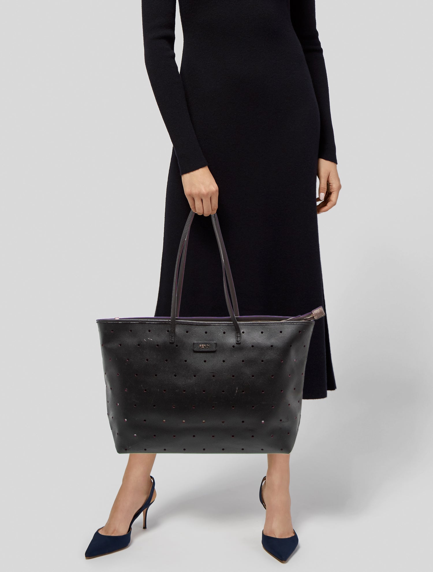 Fendi Zucca FF Roll Tote