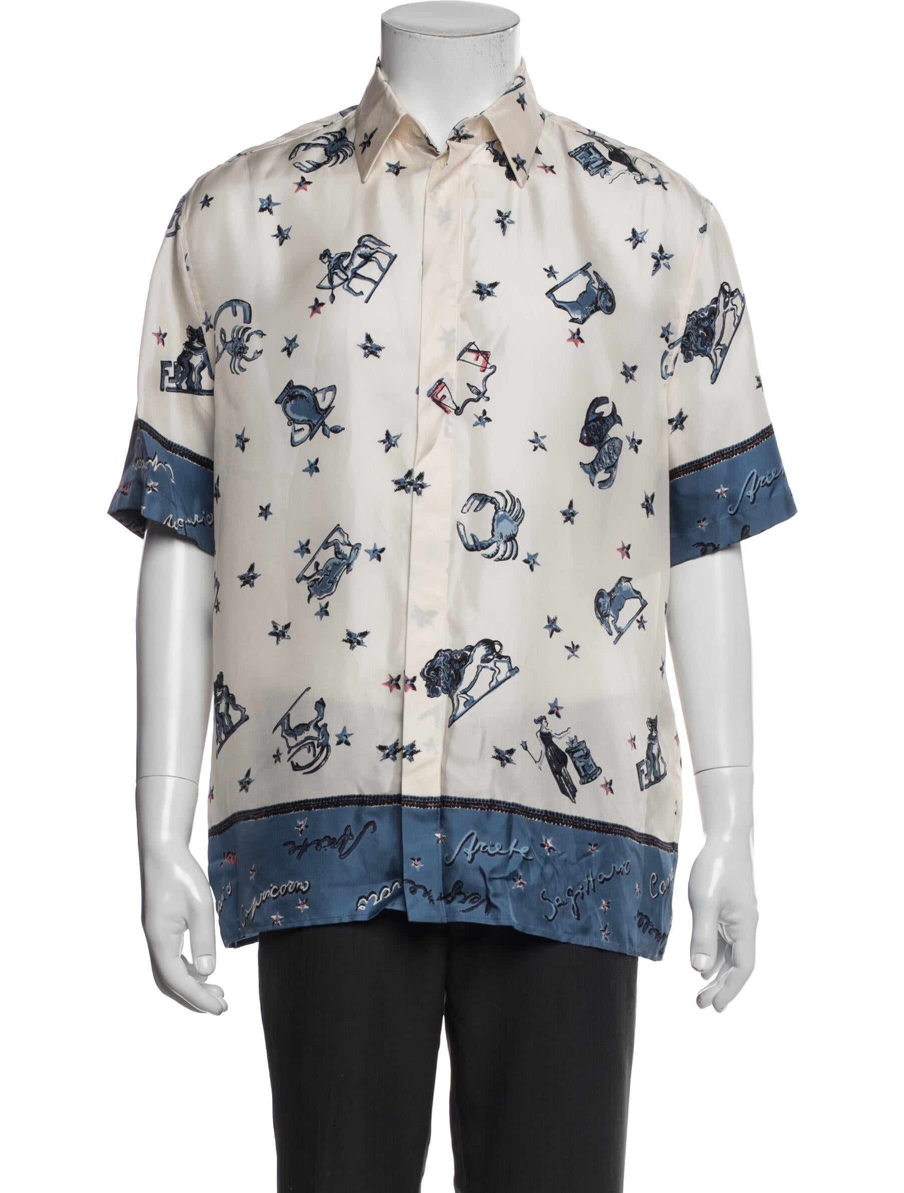 Fendi Silk Printed Shirt