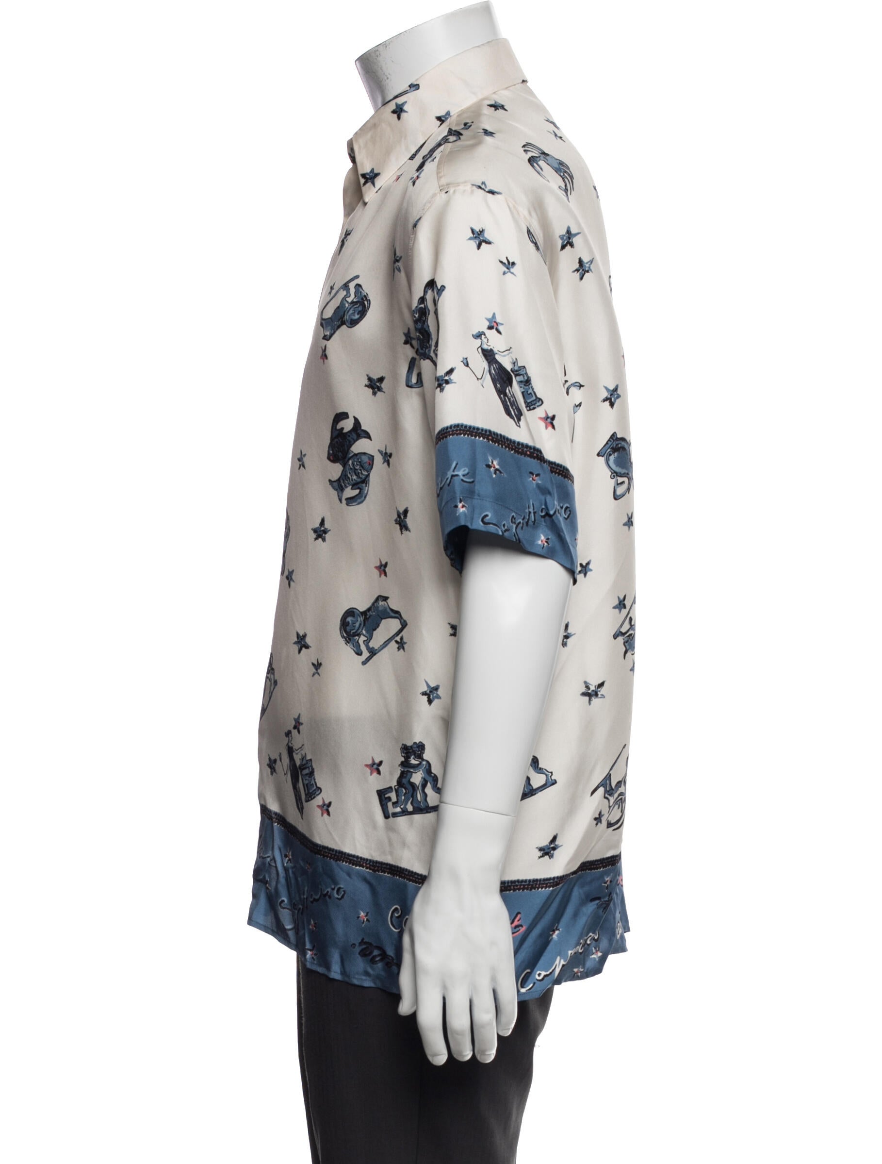 Fendi Silk Printed Shirt